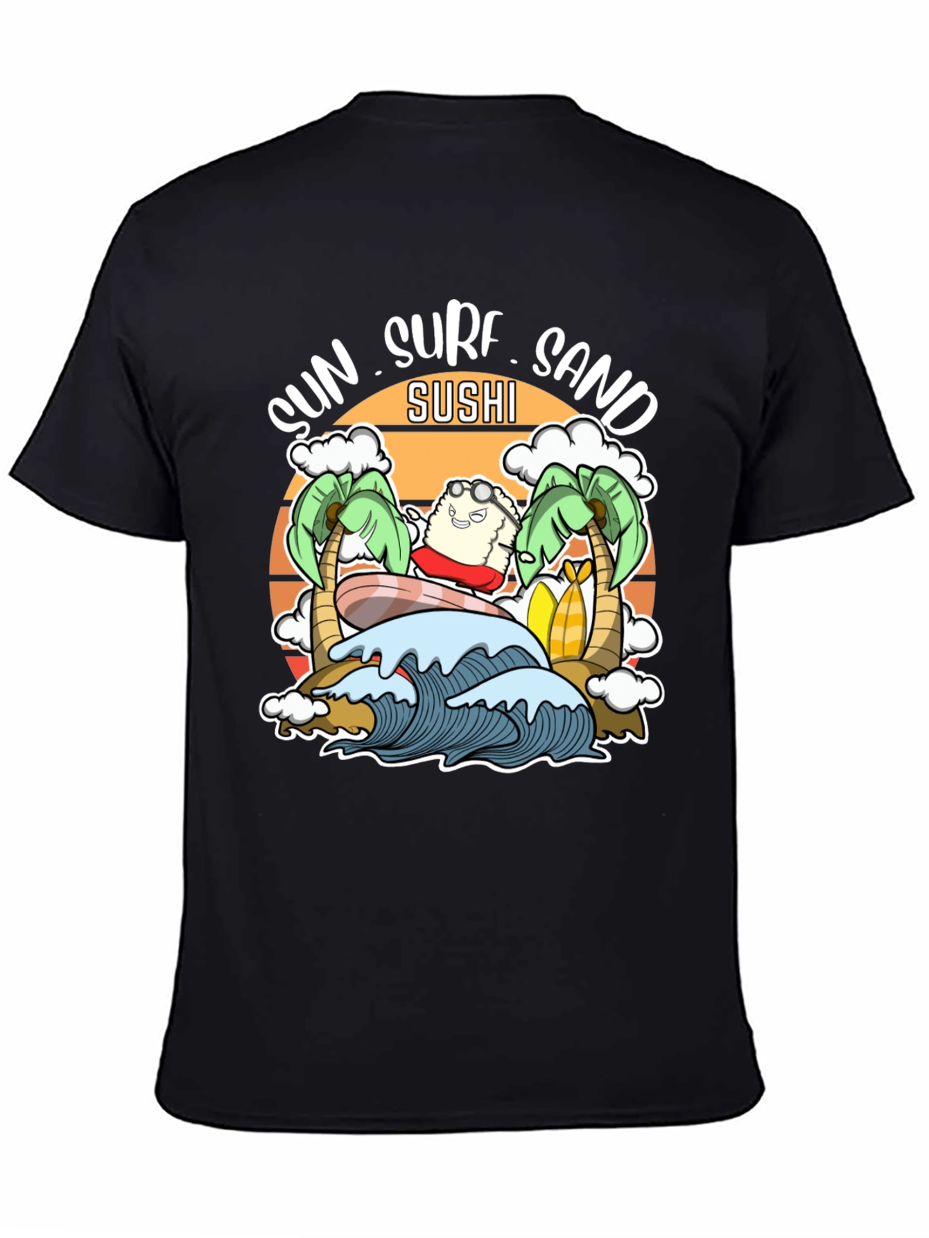 Sun Surf Sand Sushi T-Shirt