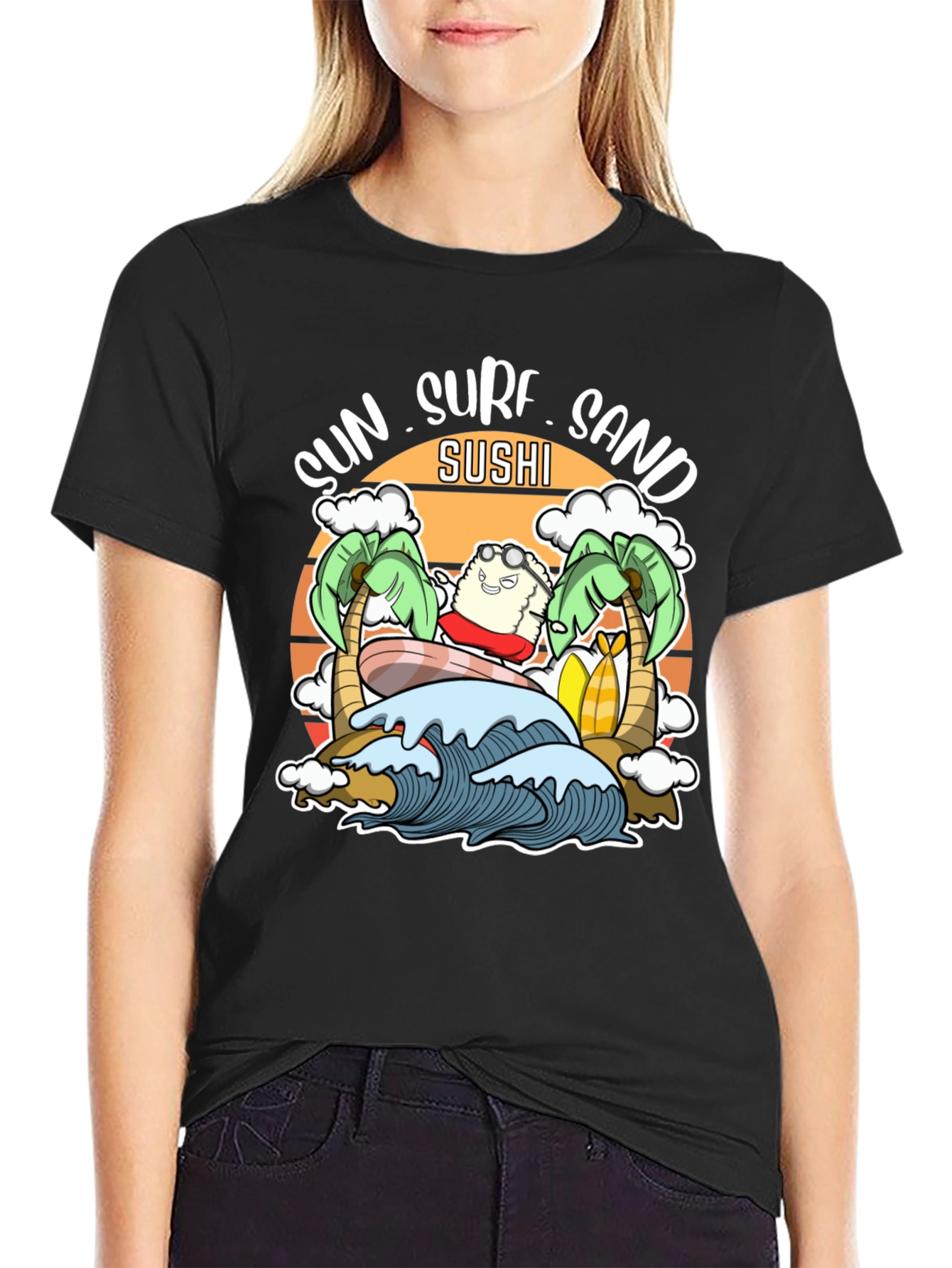 Sun Surf Sand Sushi T-Shirt