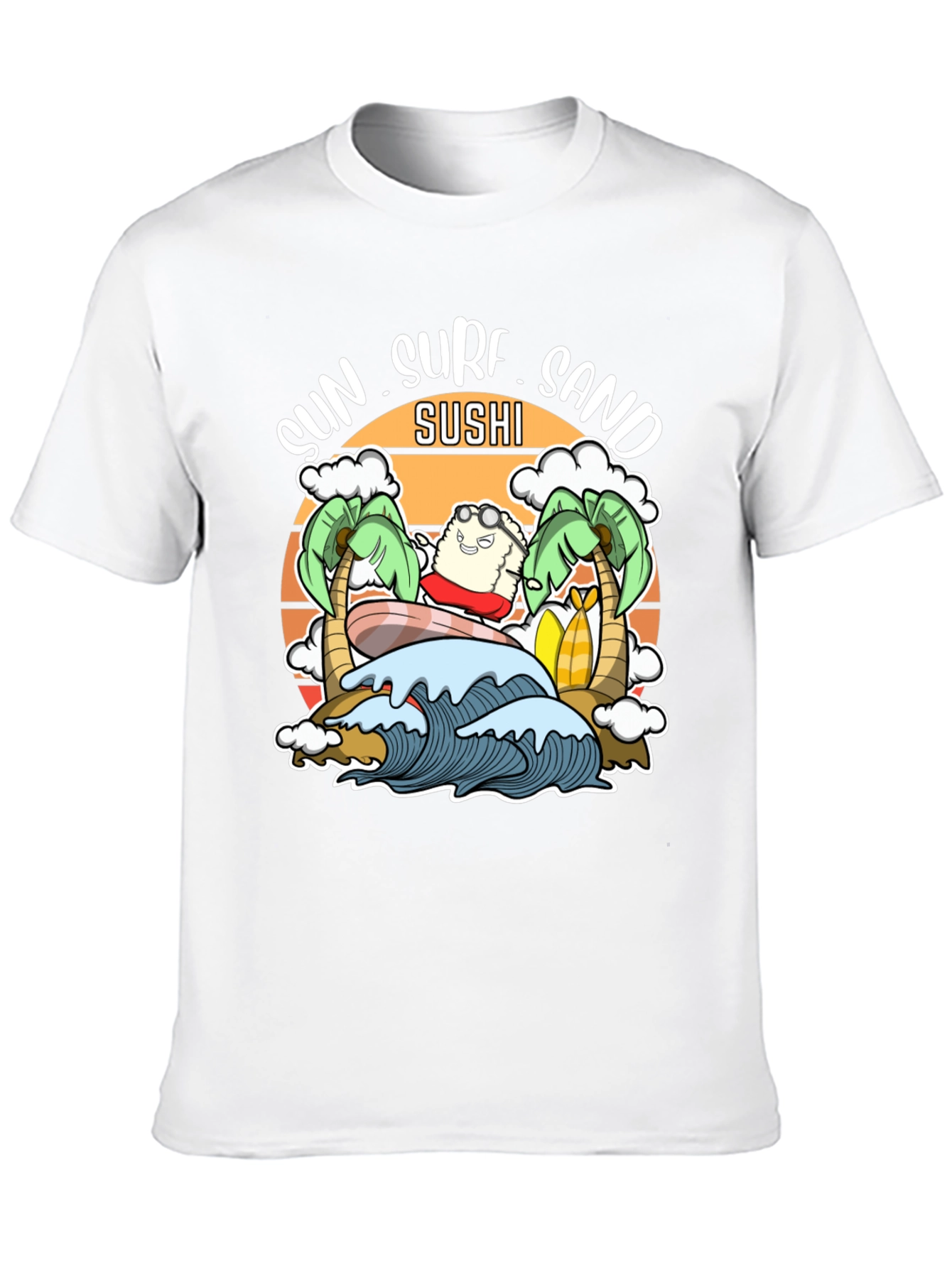 Sun Surf Sand Sushi T-Shirt