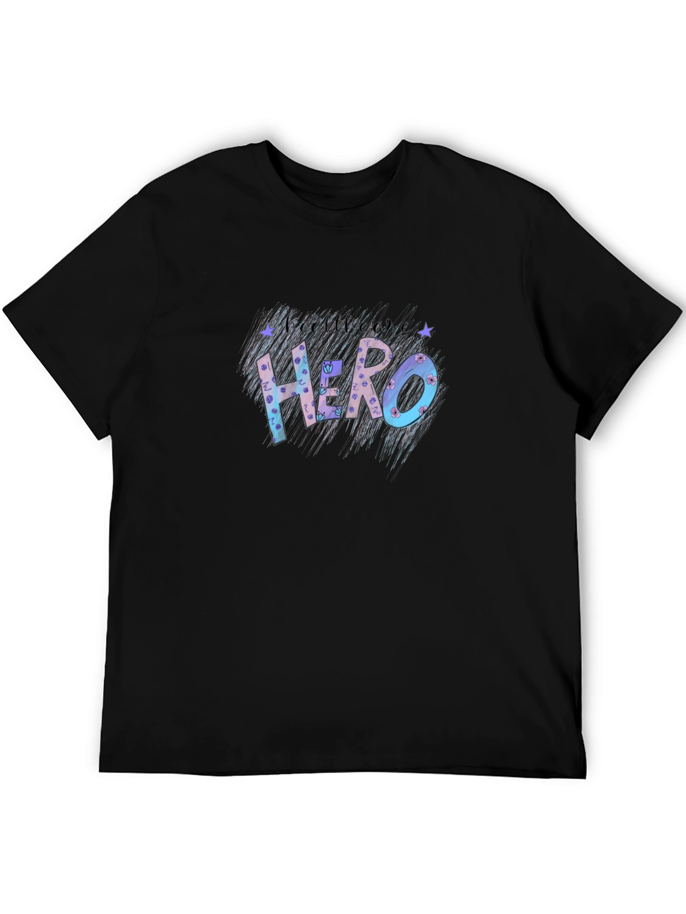 Be Someones Hero Tee - Black Casual T-Shirt