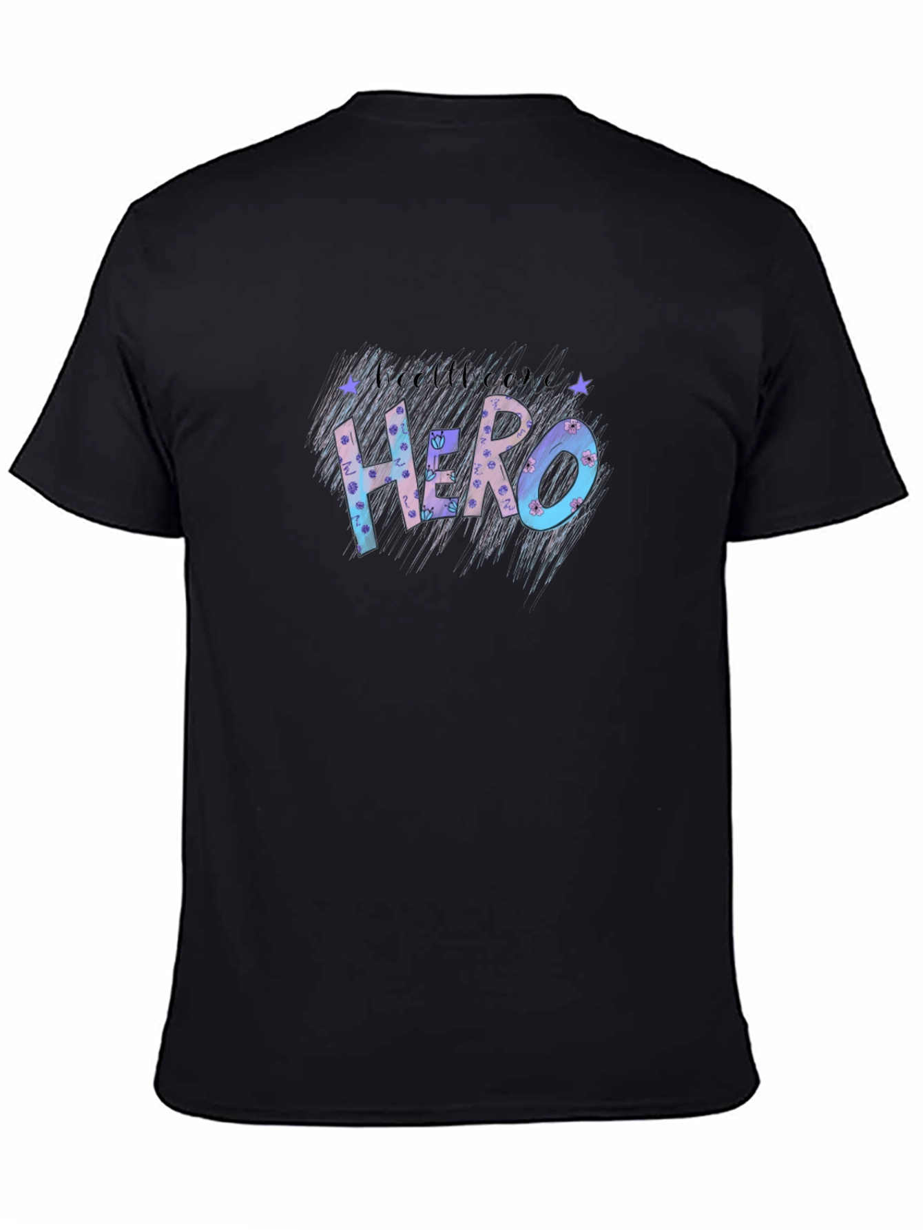 Be Someones Hero Tee - Black Casual T-Shirt