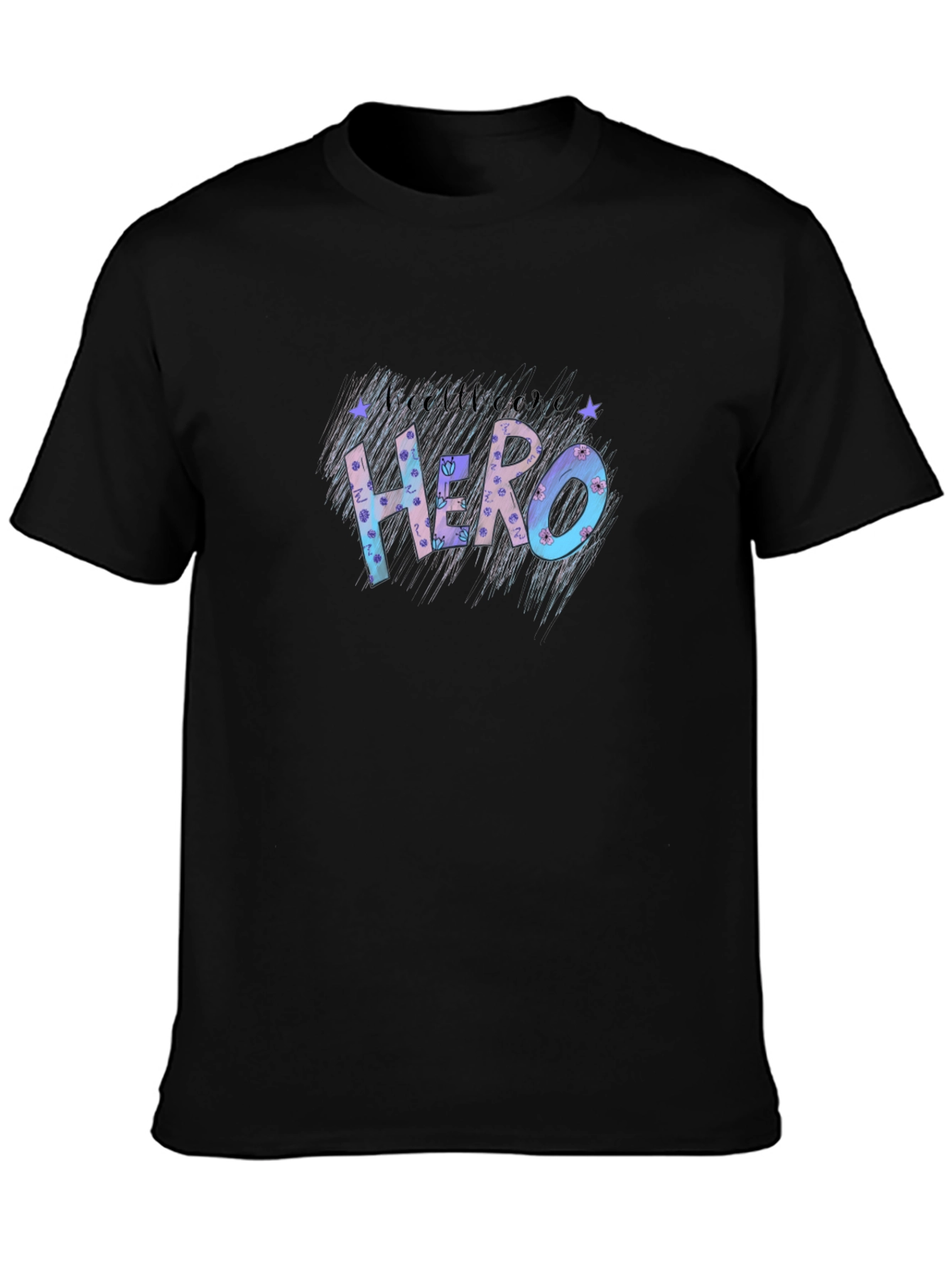 Be Someones Hero Tee - Black Casual T-Shirt