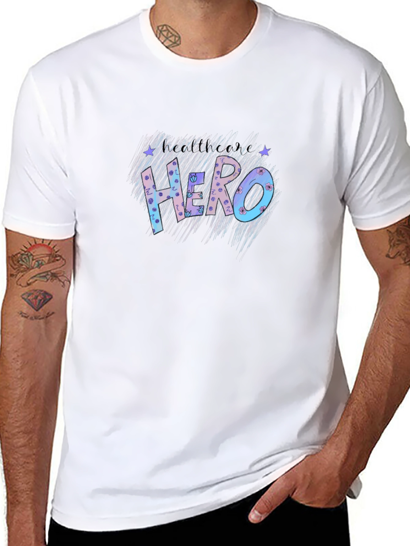 Be Someones Hero Tee - Black Casual T-Shirt