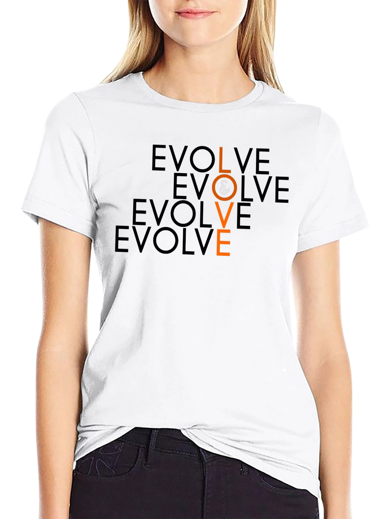 Evolve Love Graphic T-Shirt - Black