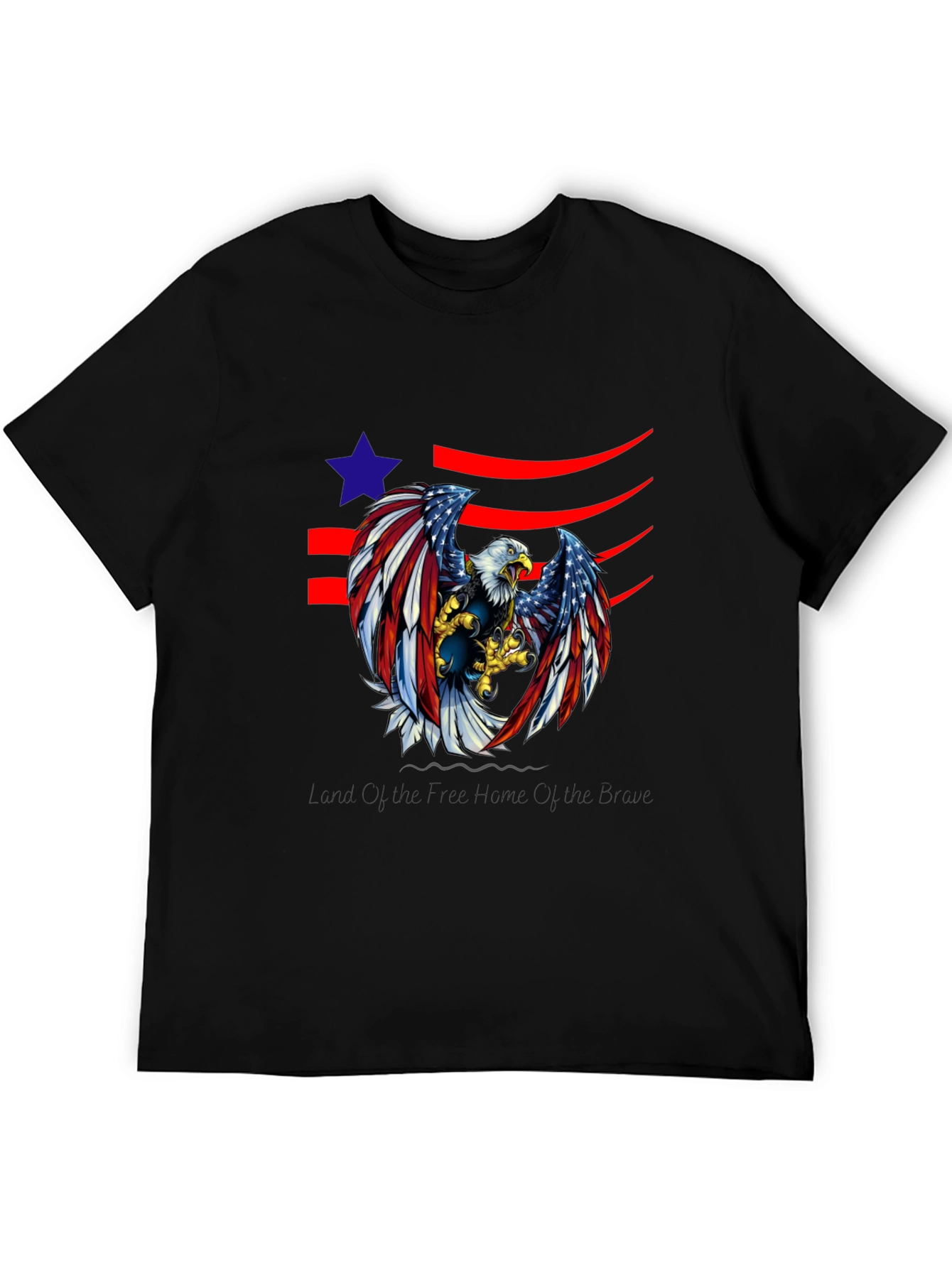 American Eagle Graphic Print Tee - Black