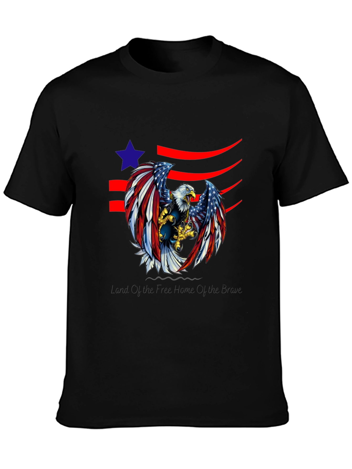 American Eagle Graphic Print Tee - Black
