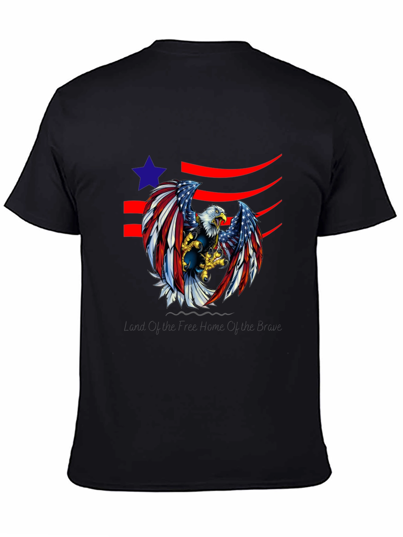 American Eagle Graphic Print Tee - Black