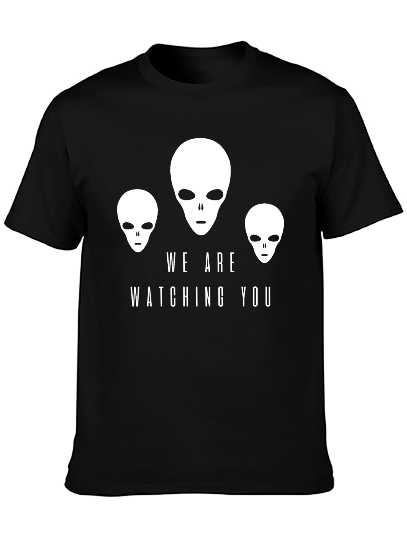 We Are Watching You Alien Graphic Tee - Black