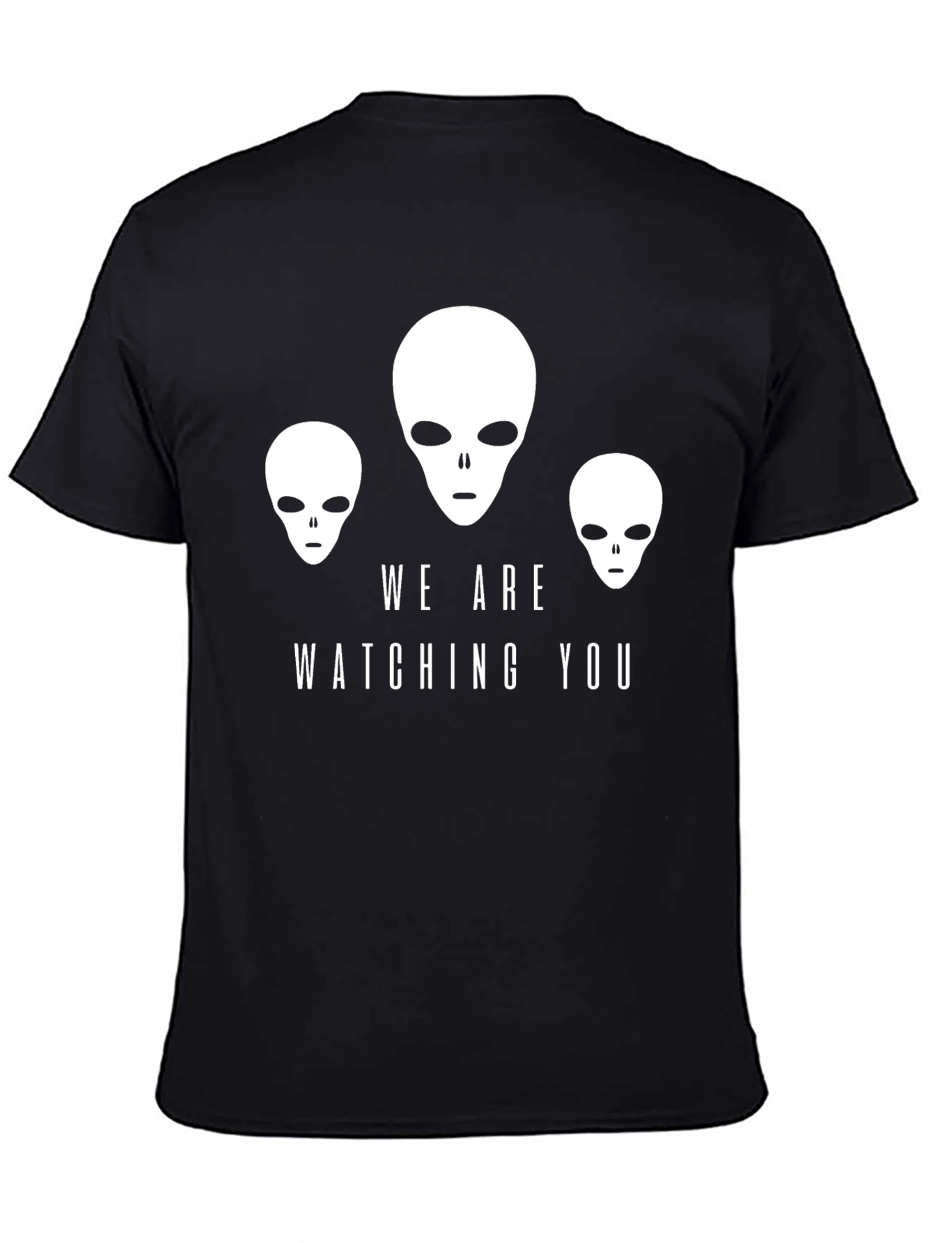 We Are Watching You Alien Graphic Tee - Black