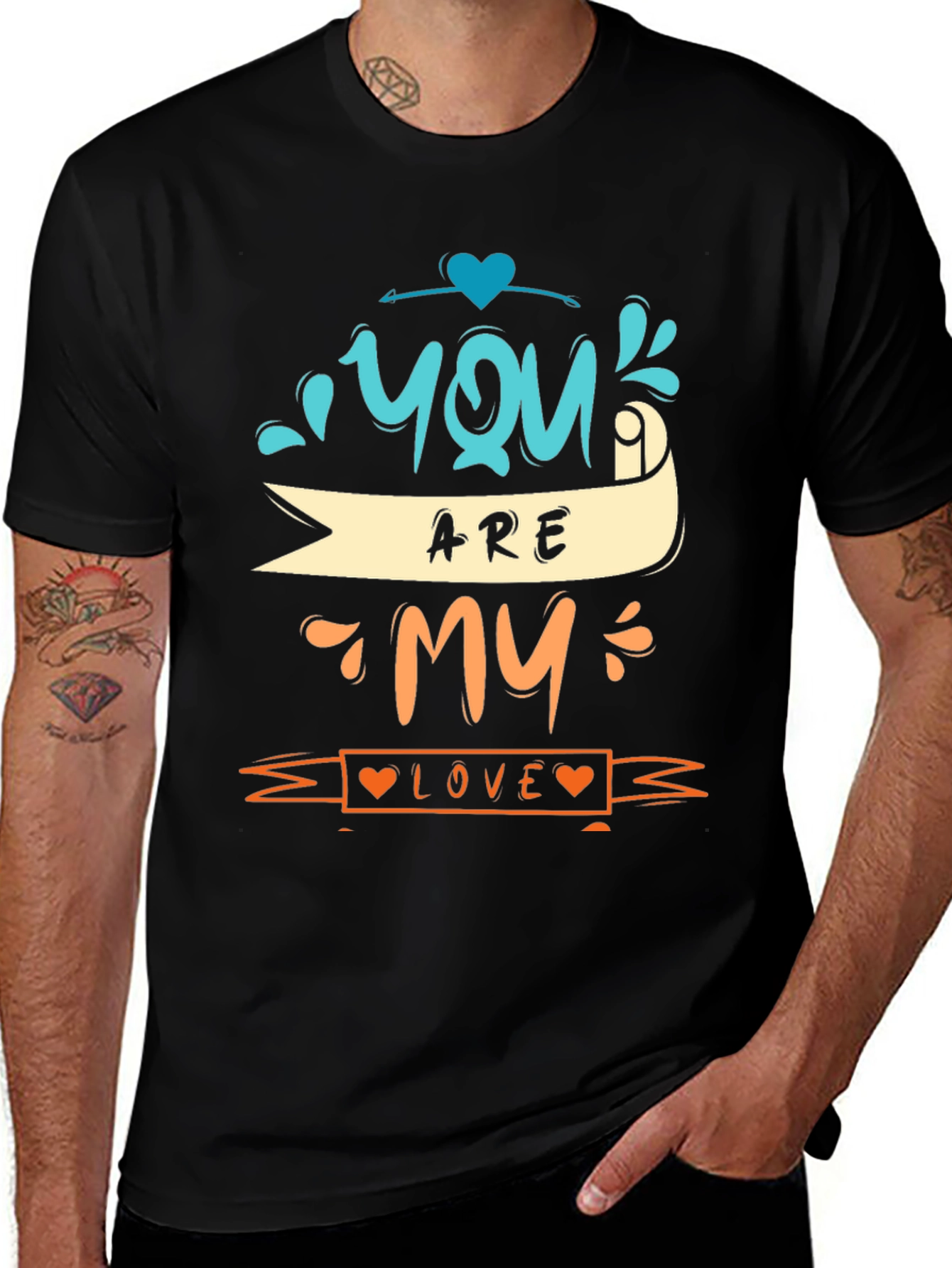 You Are My Love Graphic Tee - Black Unisex