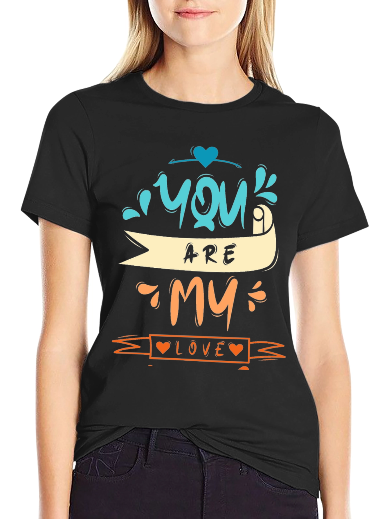 You Are My Love Graphic Tee - Black Unisex