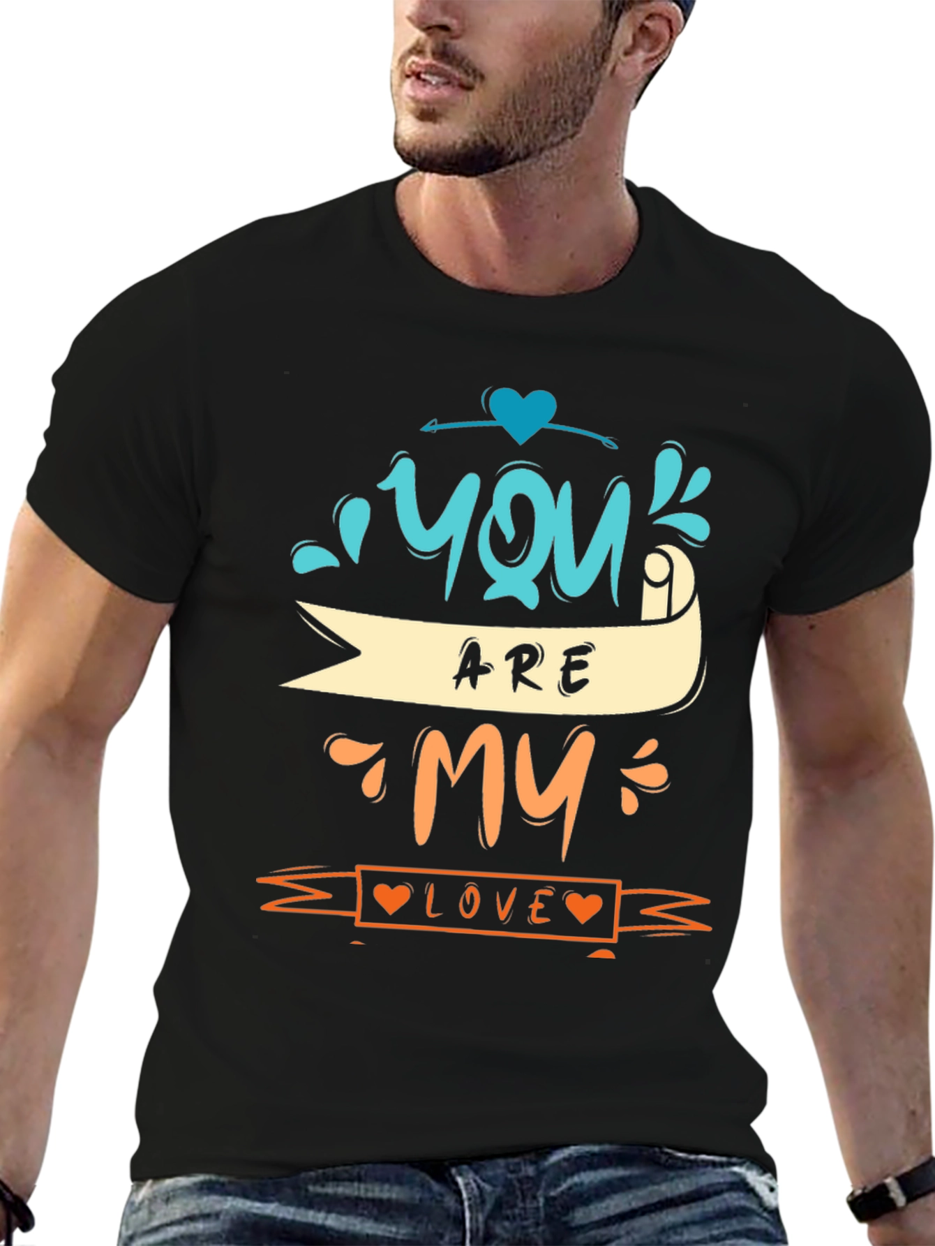 You Are My Love Graphic Tee - Black Unisex