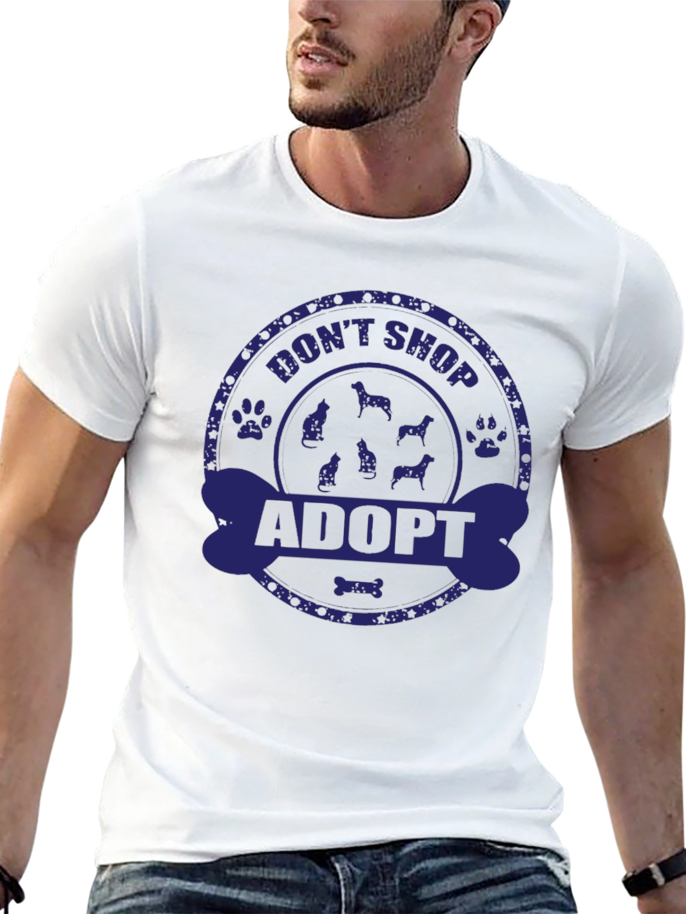 Adopt Dont Shop Graphic Tee