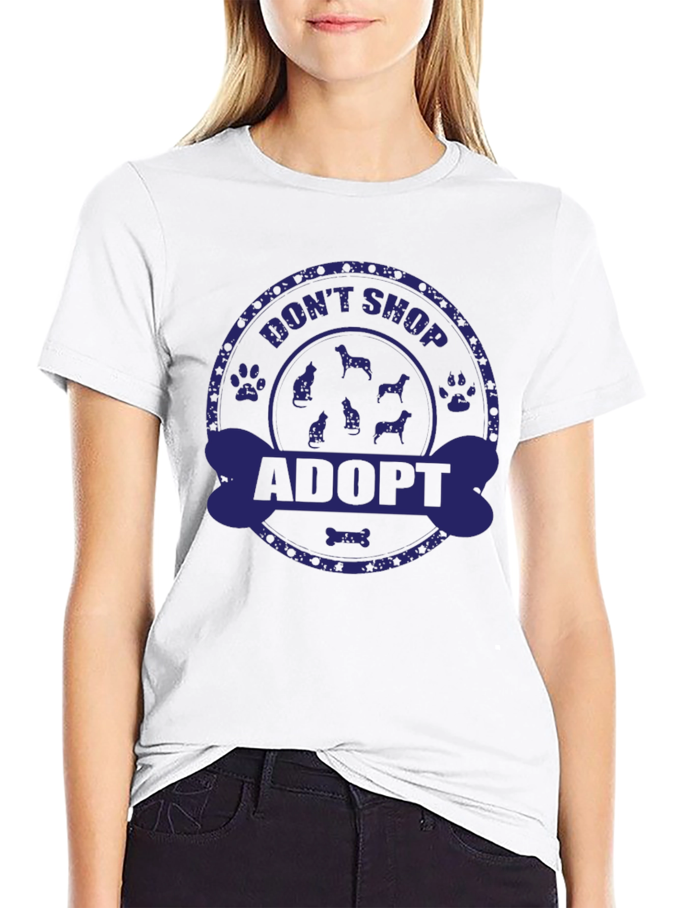Adopt Dont Shop Graphic Tee