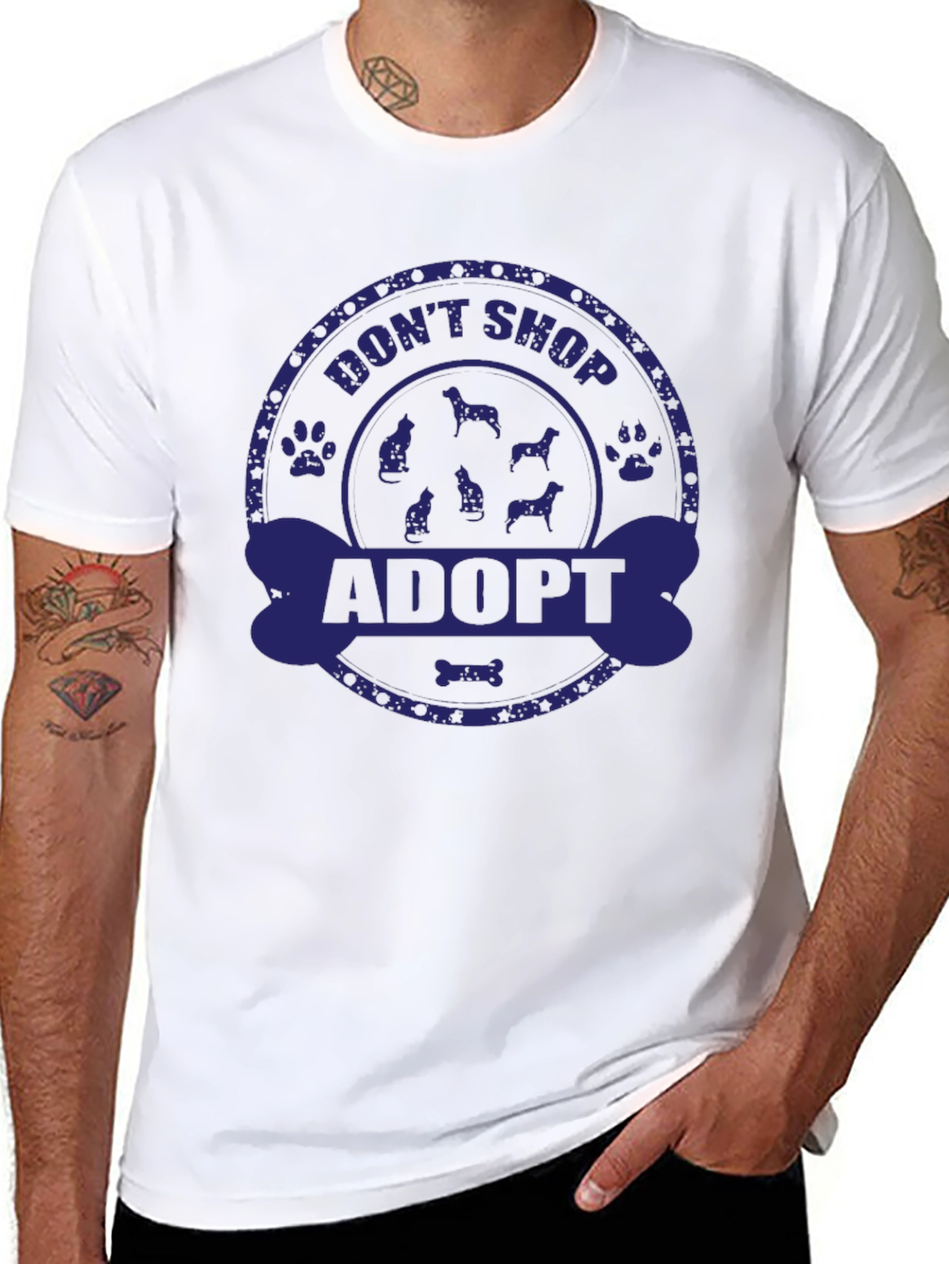 Adopt Dont Shop Graphic Tee