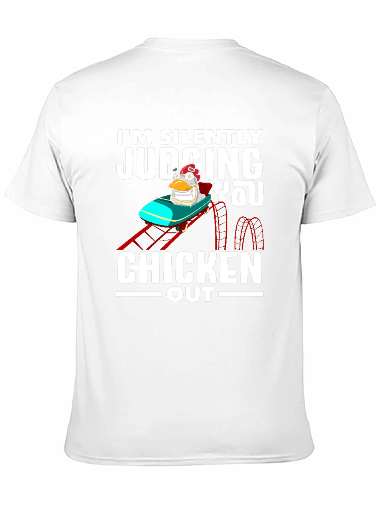 Chicken Out Graphic Tee - Funny Judging You T-Shirt