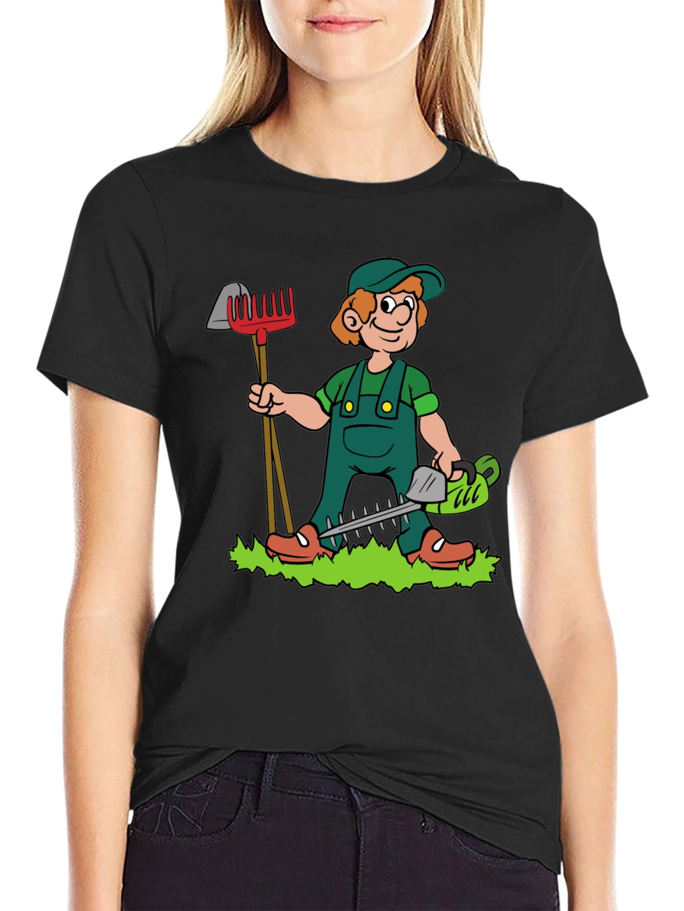 Gardener Cartoon T-Shirt