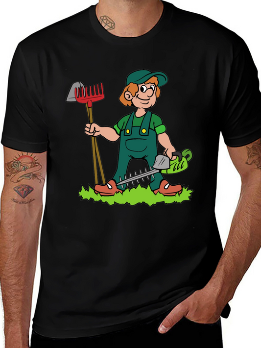 Gardener Cartoon T-Shirt