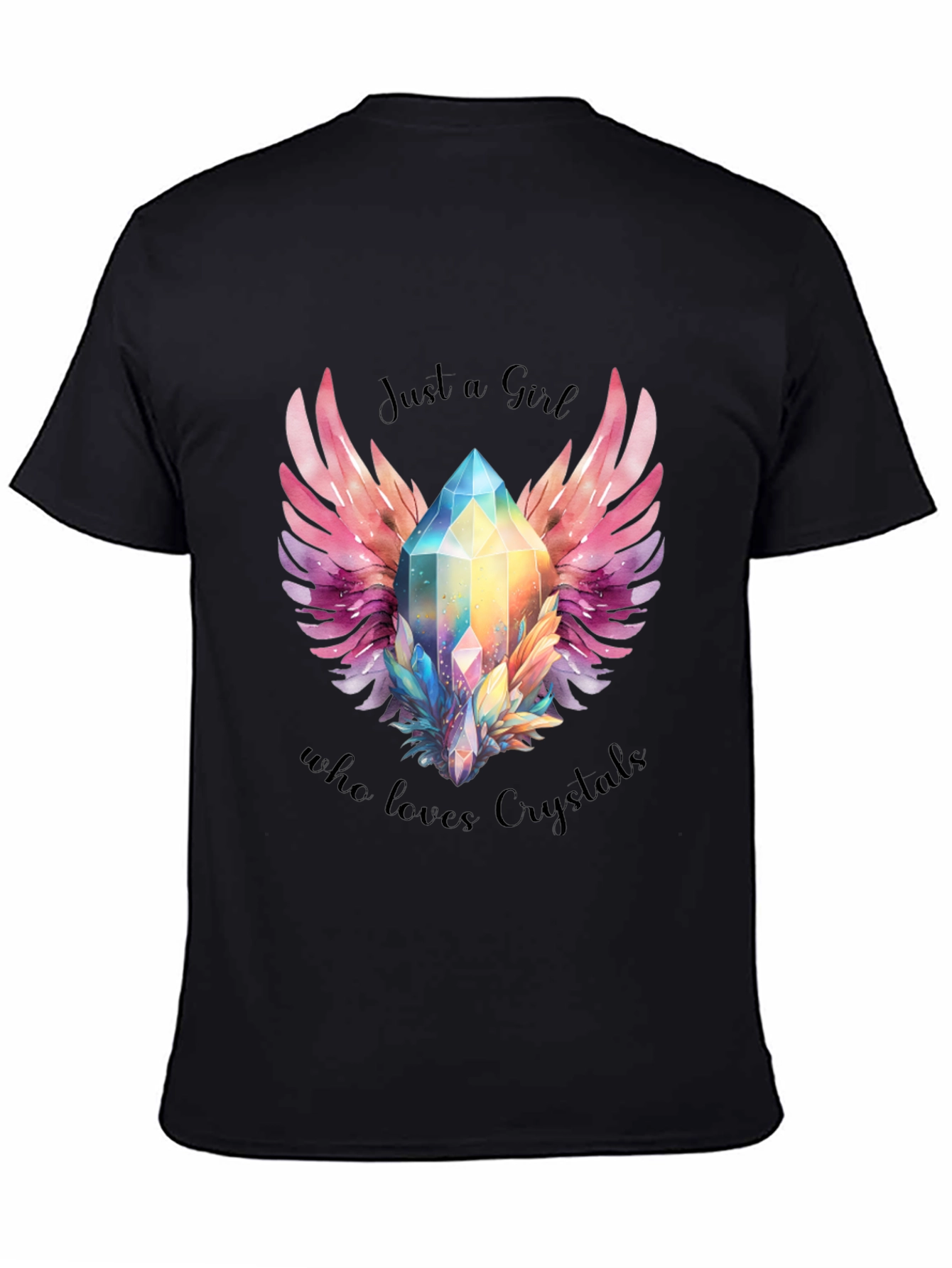 Just a Girl Who Loves Crystals Graphic Tee