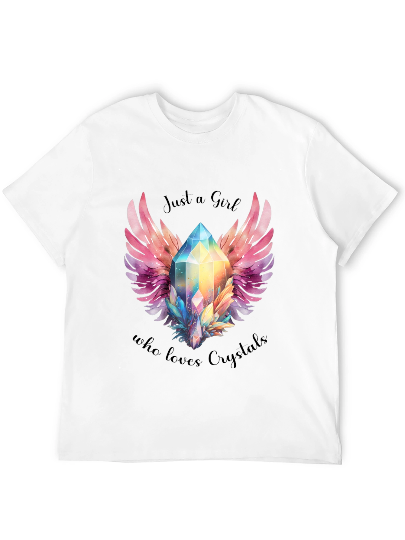 Just a Girl Who Loves Crystals Graphic Tee