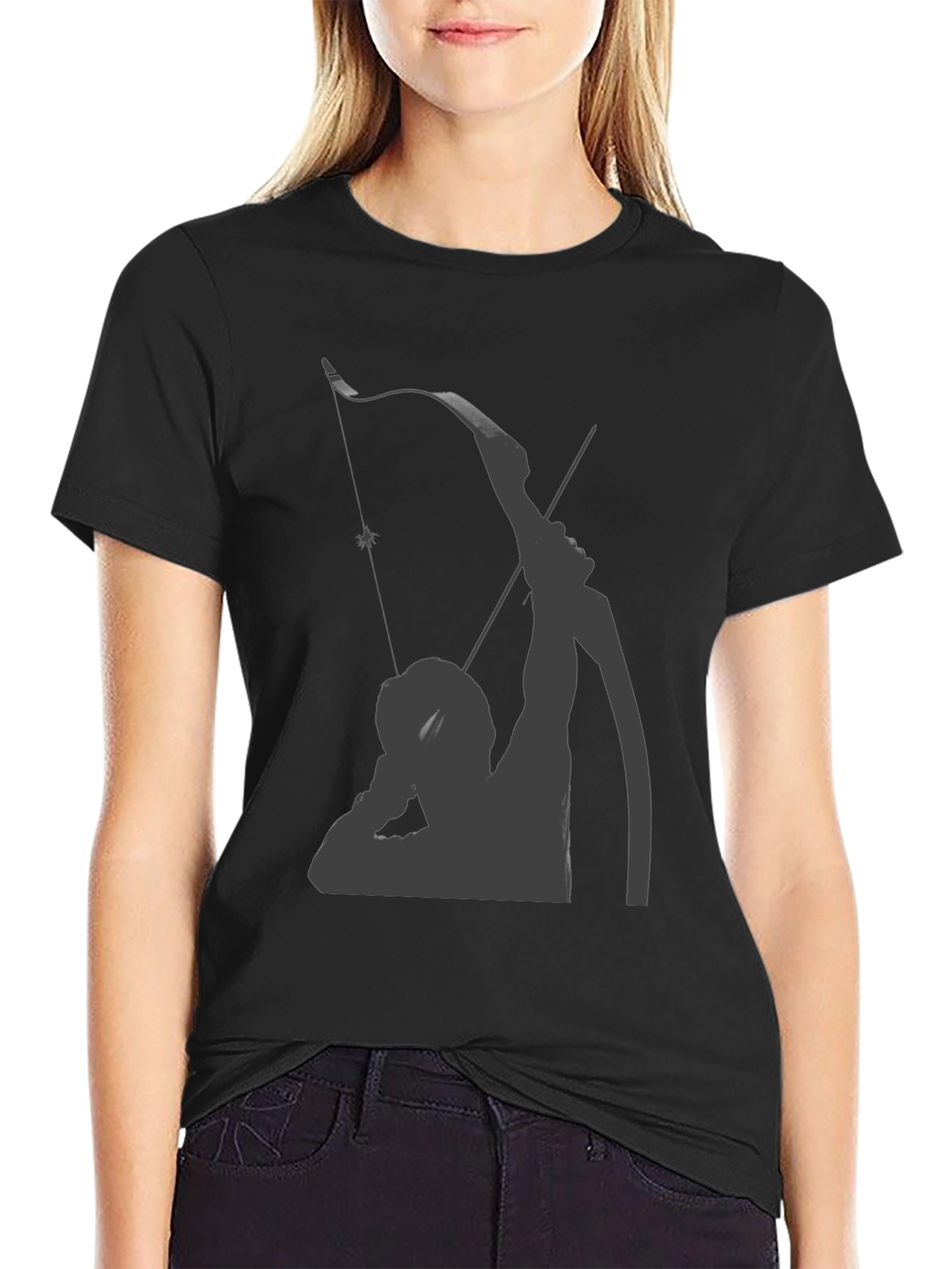 Archer Silhouette T-Shirt - Dark Aesthetic Tee