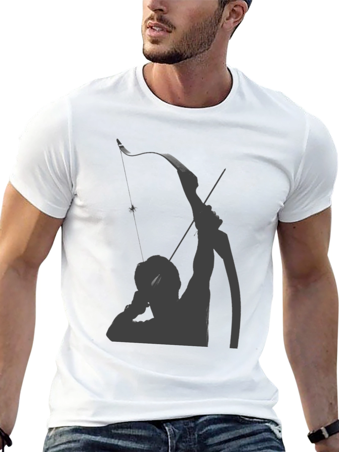 Archer Silhouette T-Shirt - Dark Aesthetic Tee