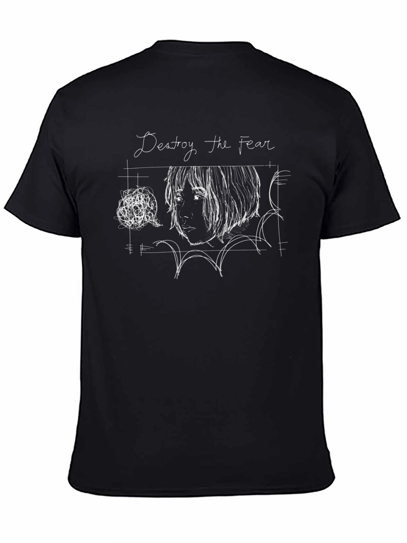 Destroy the Fear Graphic Tee - Unisex Black T-Shirt