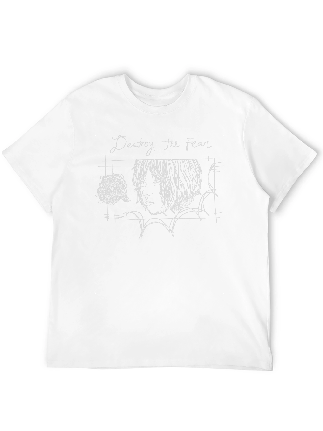 Destroy the Fear Graphic Tee - Unisex Black T-Shirt