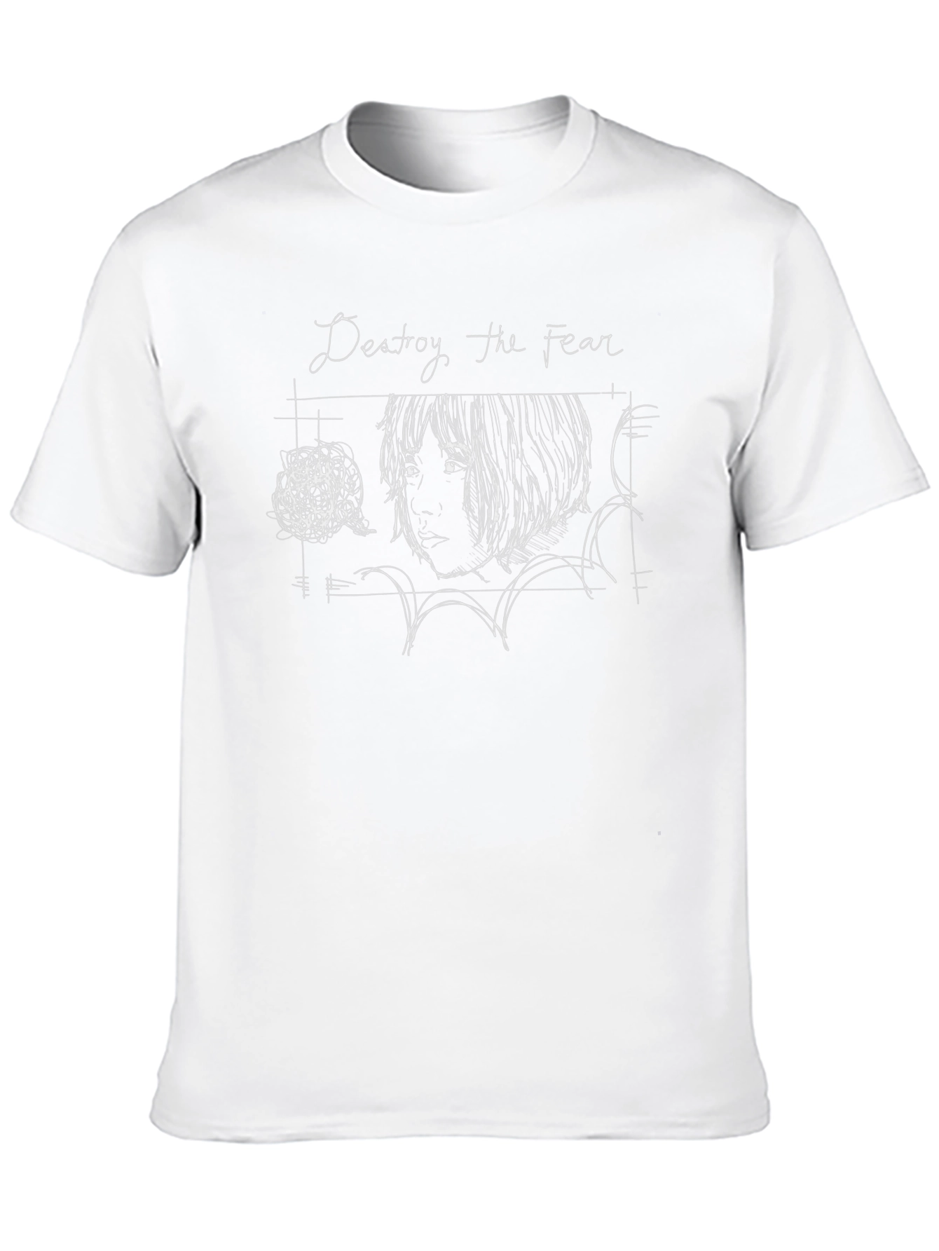 Destroy the Fear Graphic Tee - Unisex Black T-Shirt