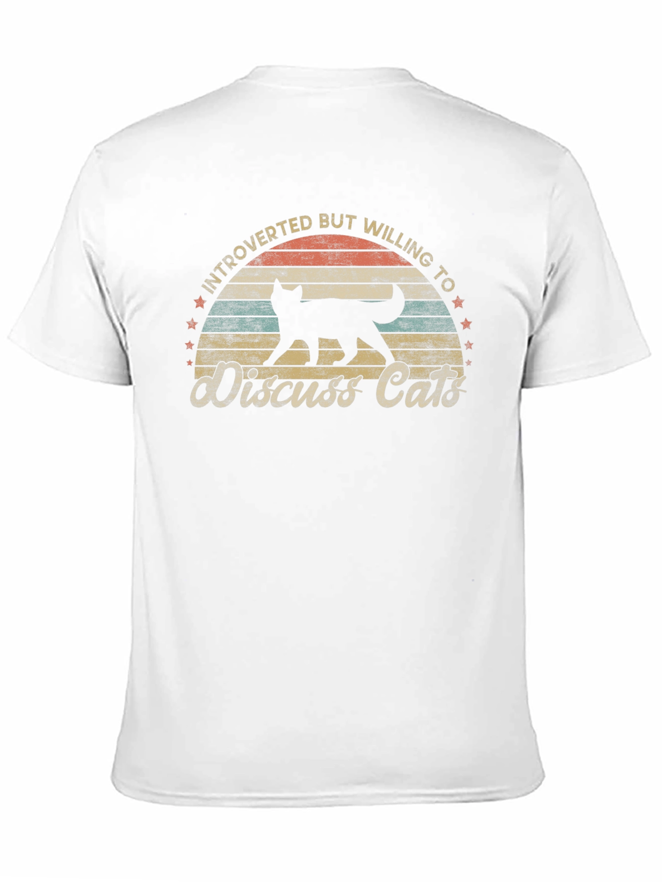 Introverted Cat Lover T-Shirt - Discuss Cats