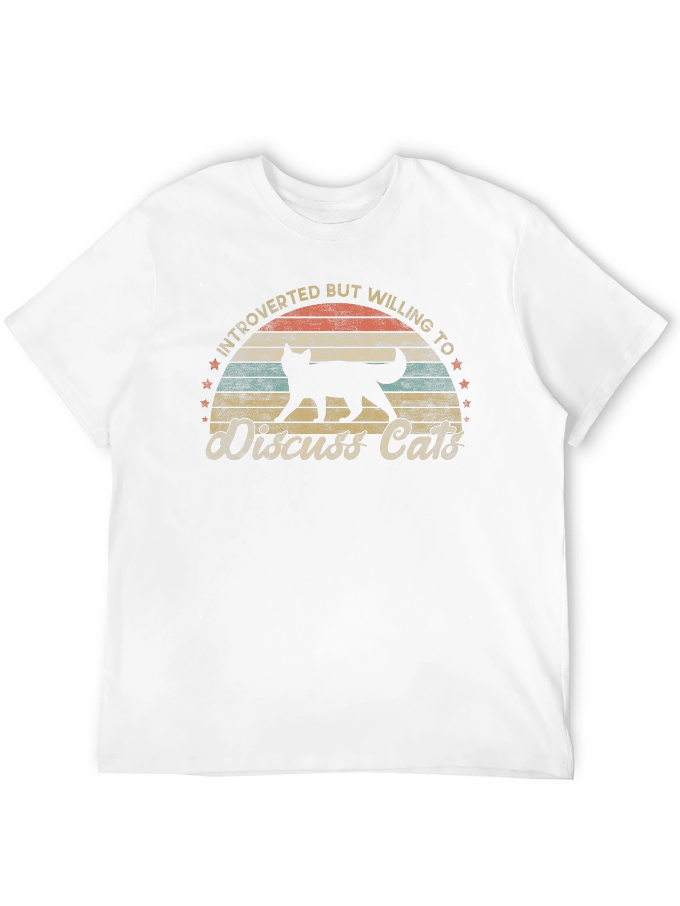 Introverted Cat Lover T-Shirt - Discuss Cats