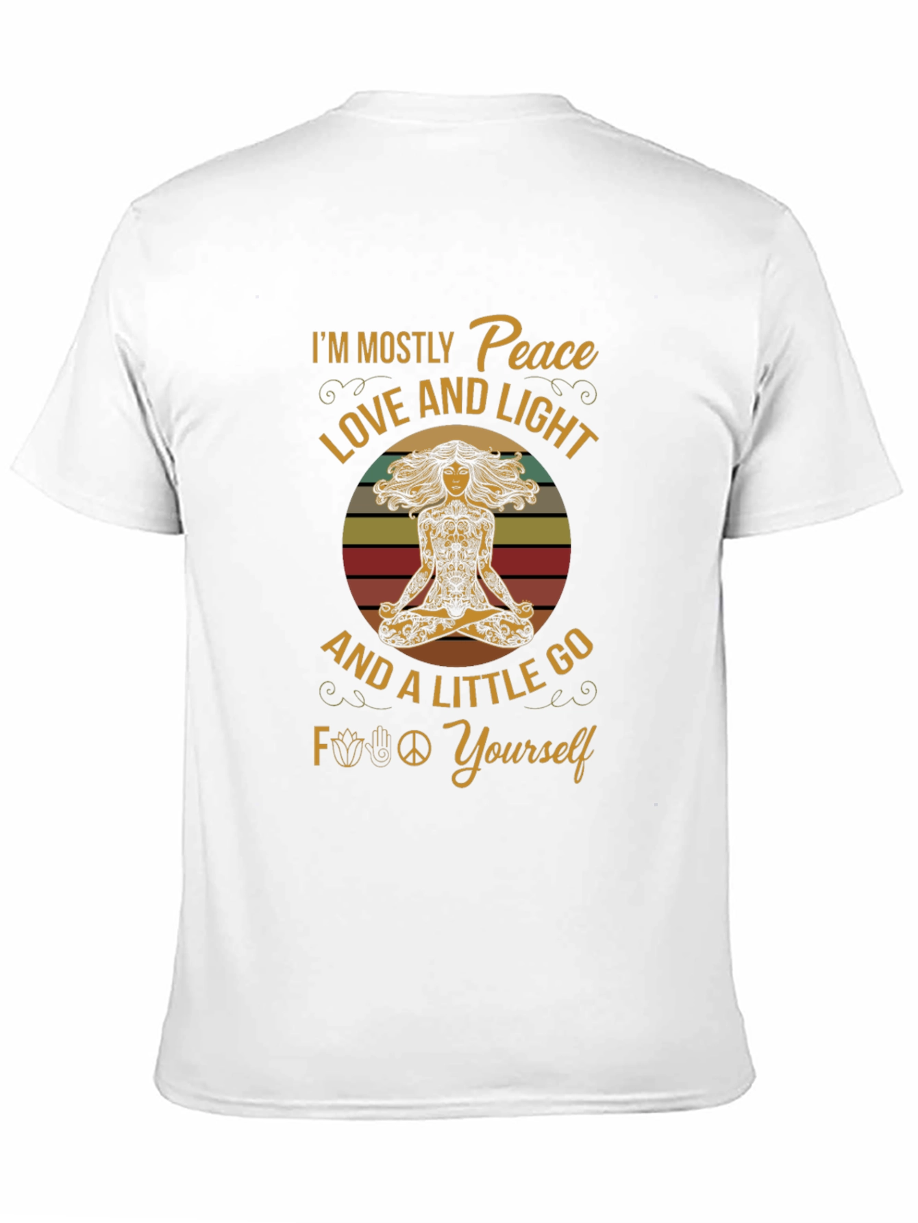 Peace Love and Light T-Shirt - Yoga Inspired