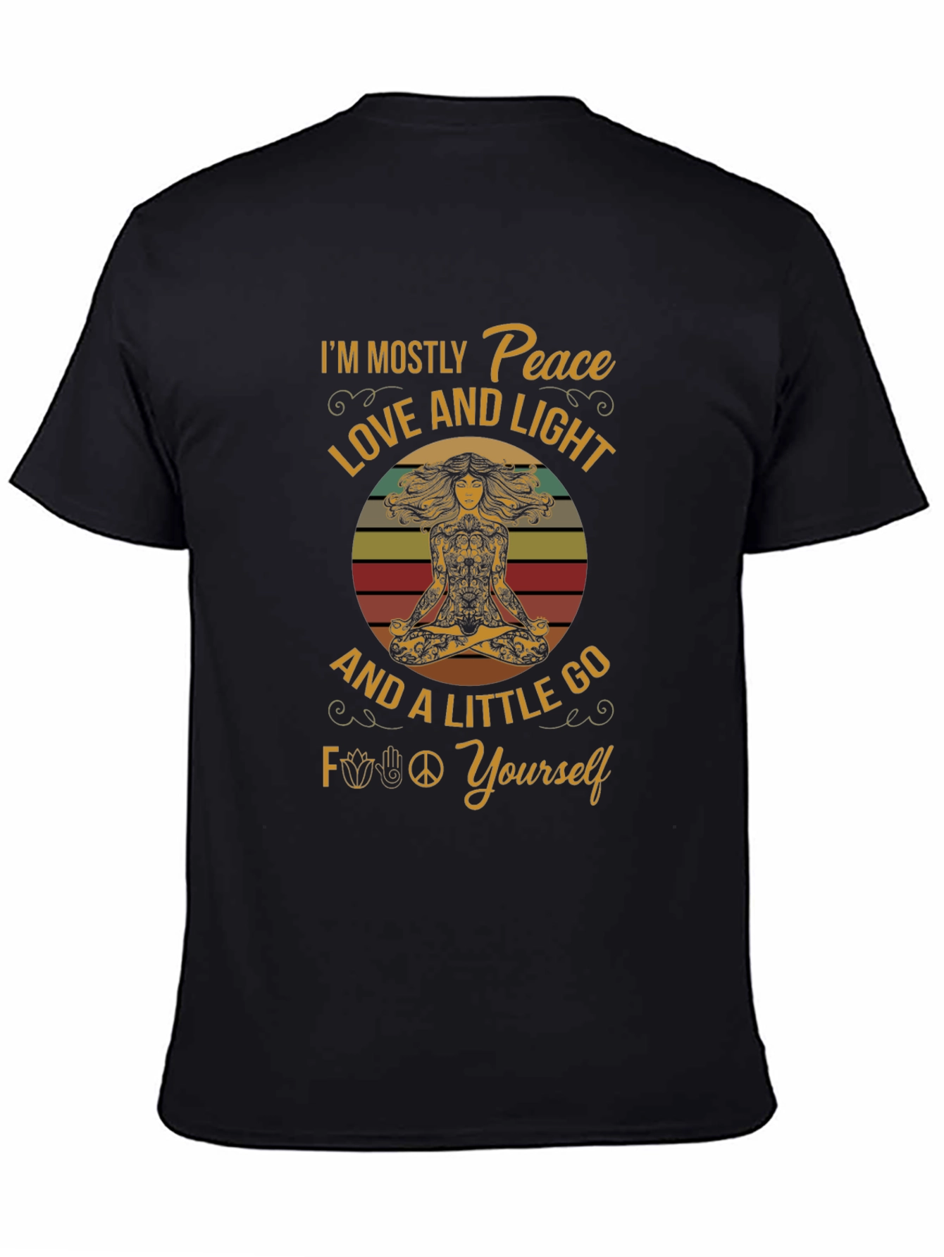 Peace Love and Light T-Shirt - Yoga Inspired