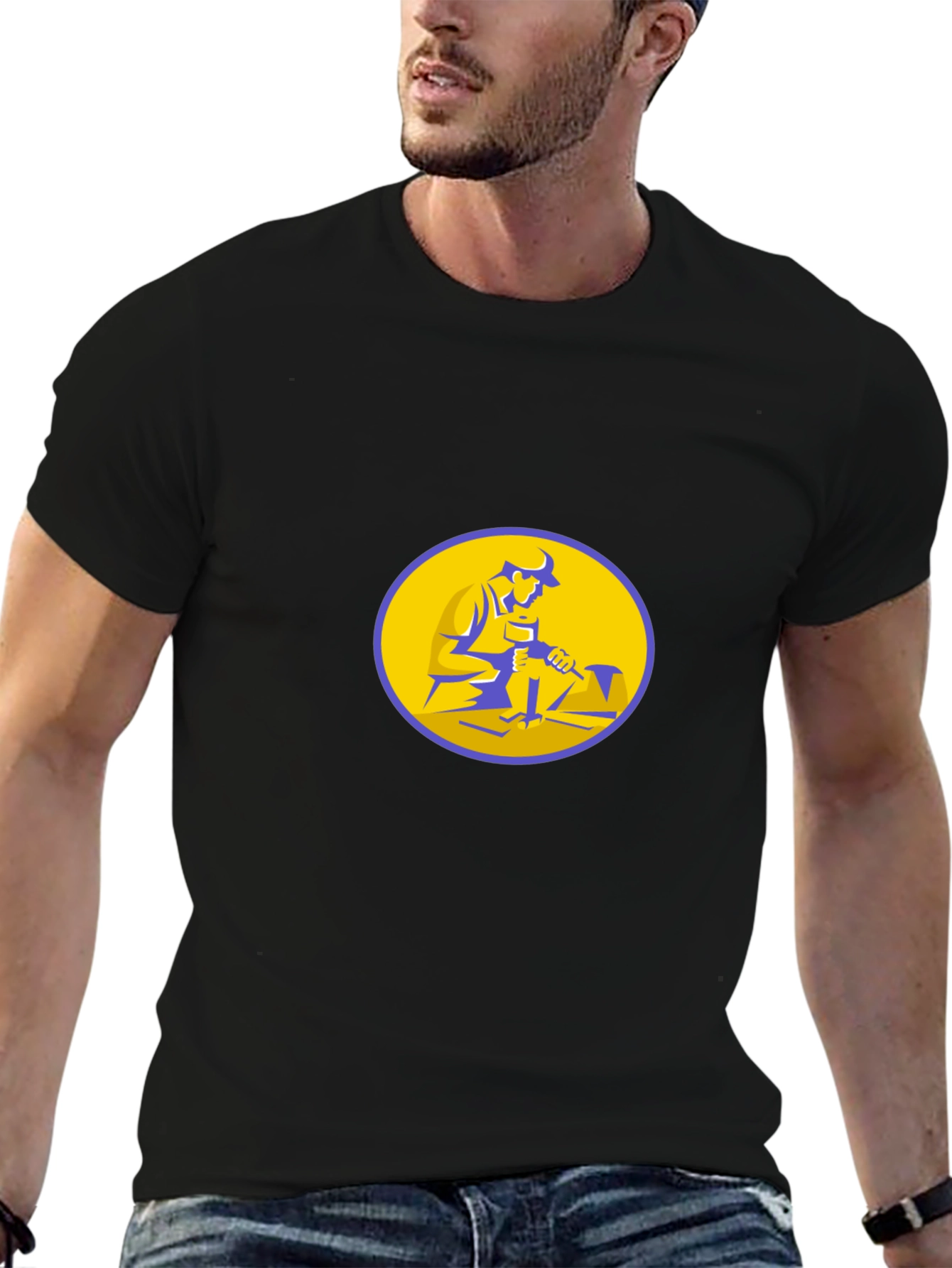 Black Graphic Tee - Stone Mason Design