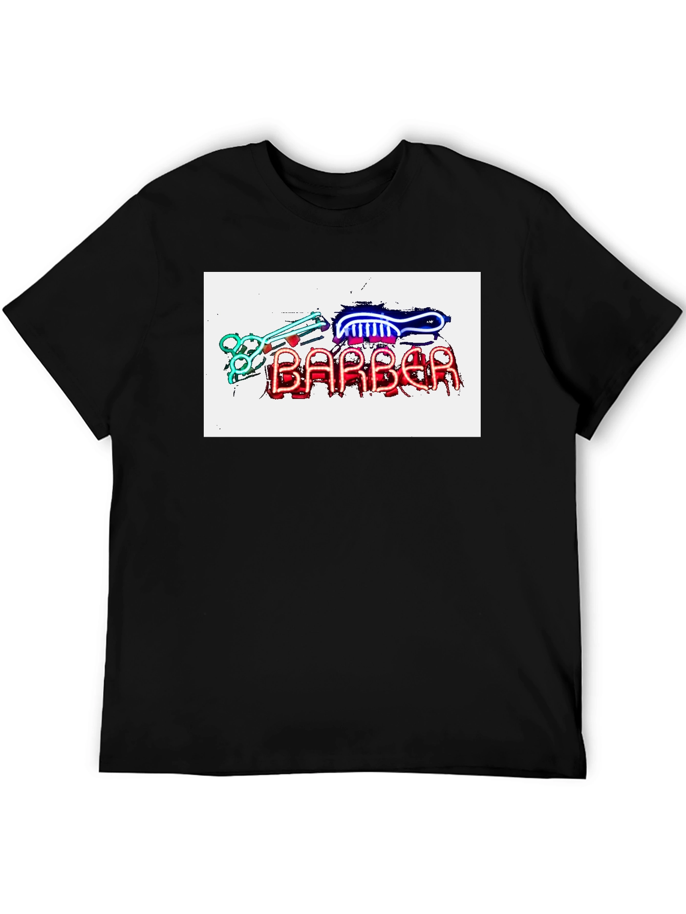 Barber Neon Sign T-Shirt