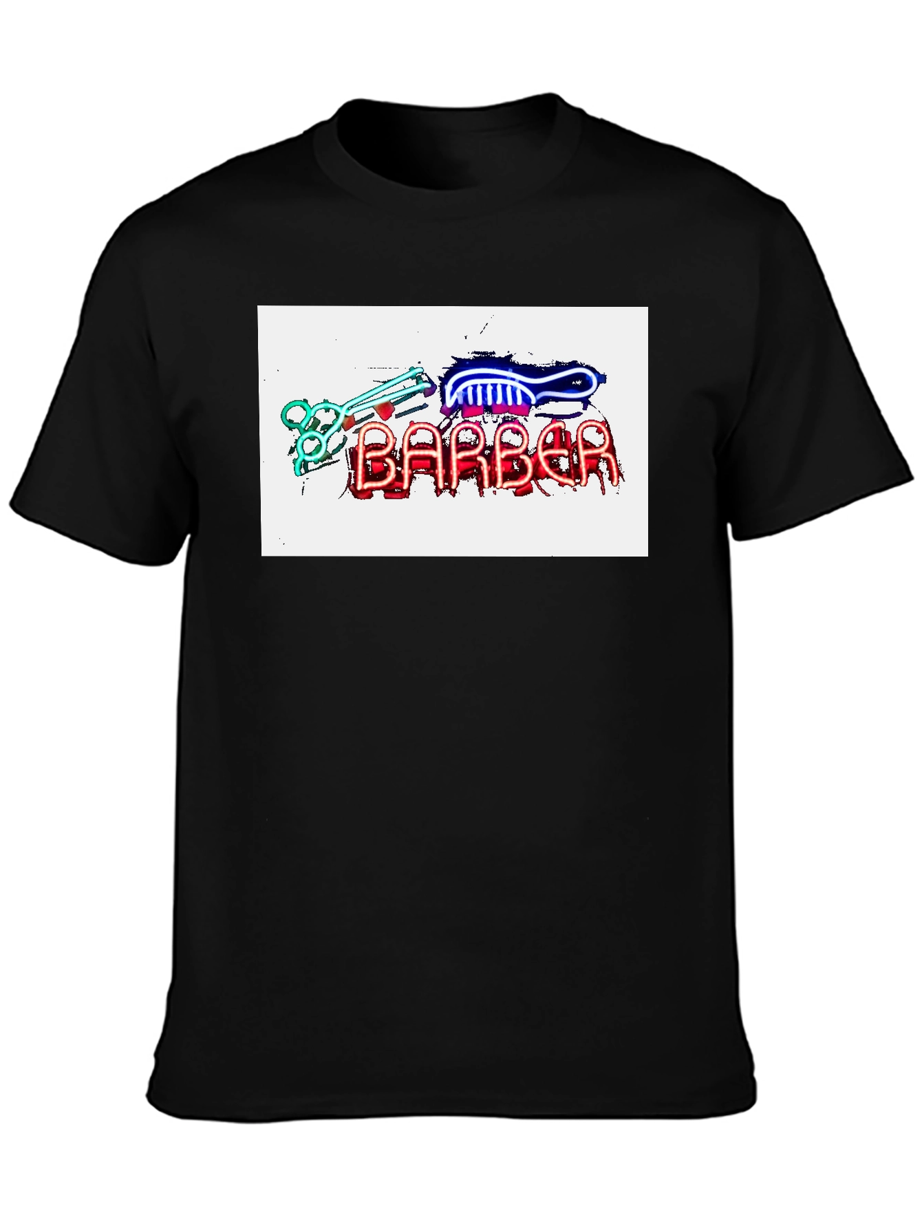 Barber Neon Sign T-Shirt