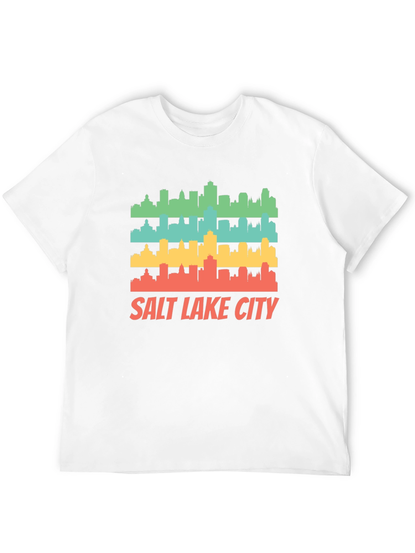 Retro Salt Lake City Skyline T-Shirt