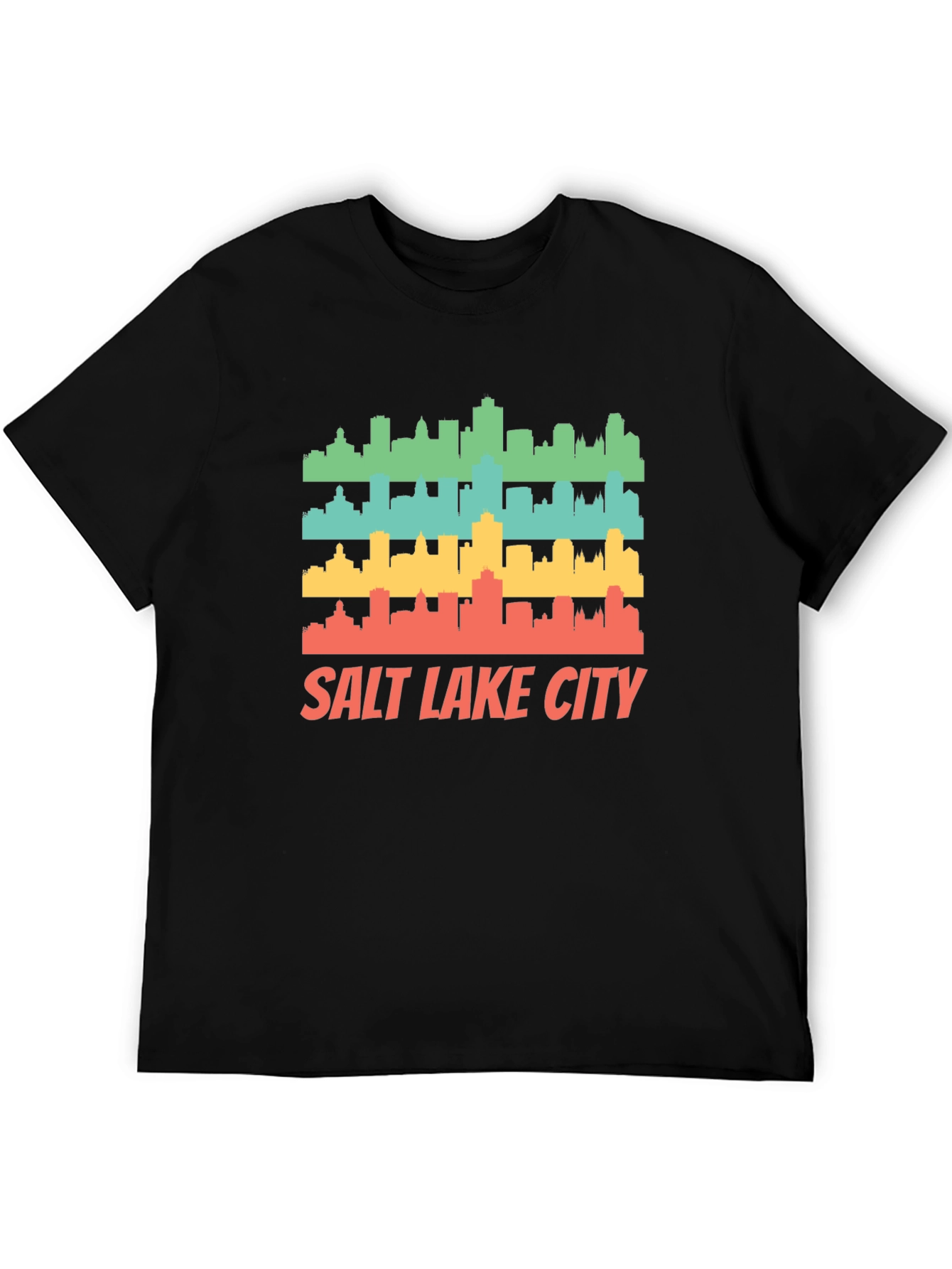 Retro Salt Lake City Skyline T-Shirt