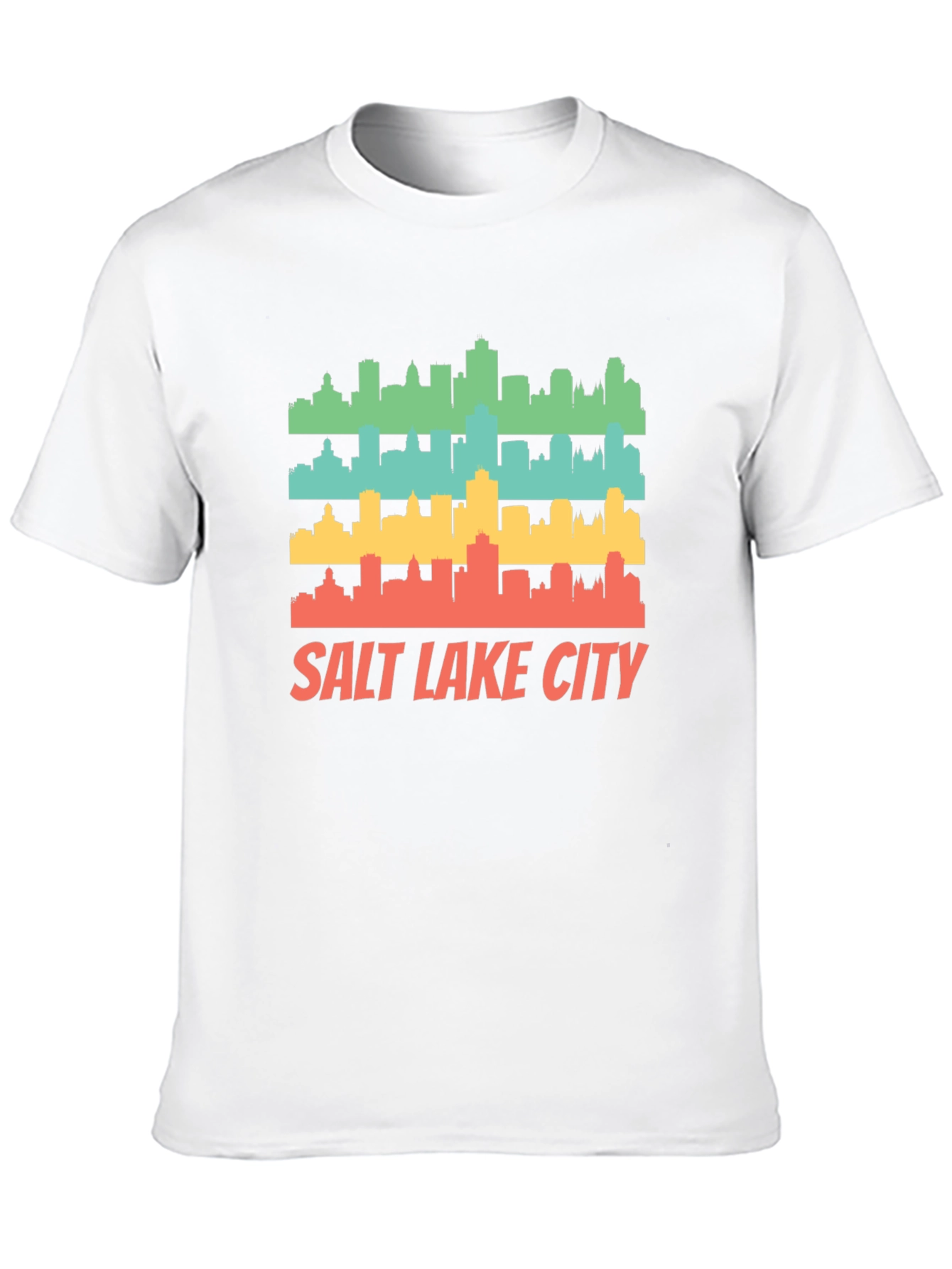 Retro Salt Lake City Skyline T-Shirt