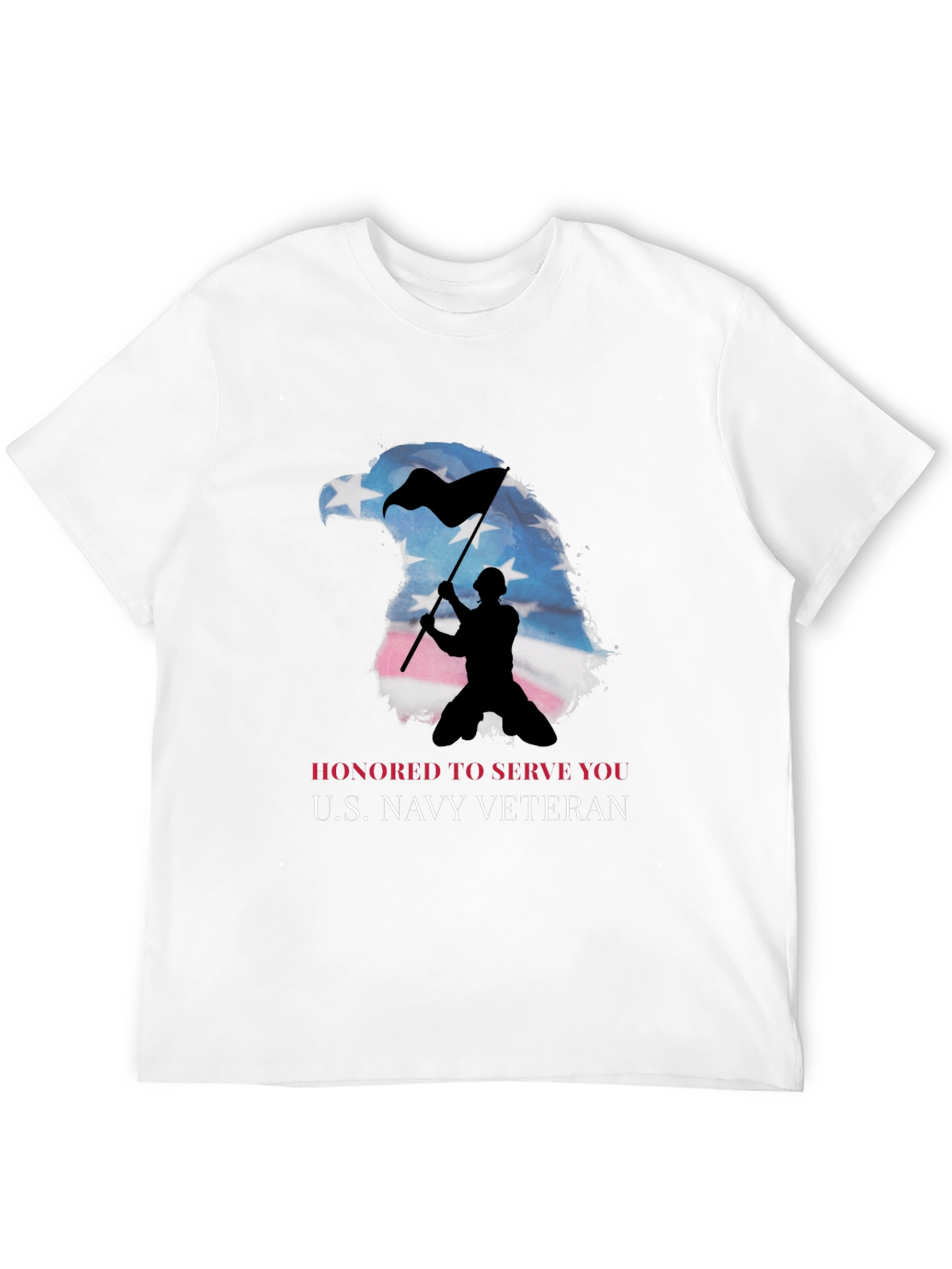 Honored Navy Veteran Eagle T-Shirt