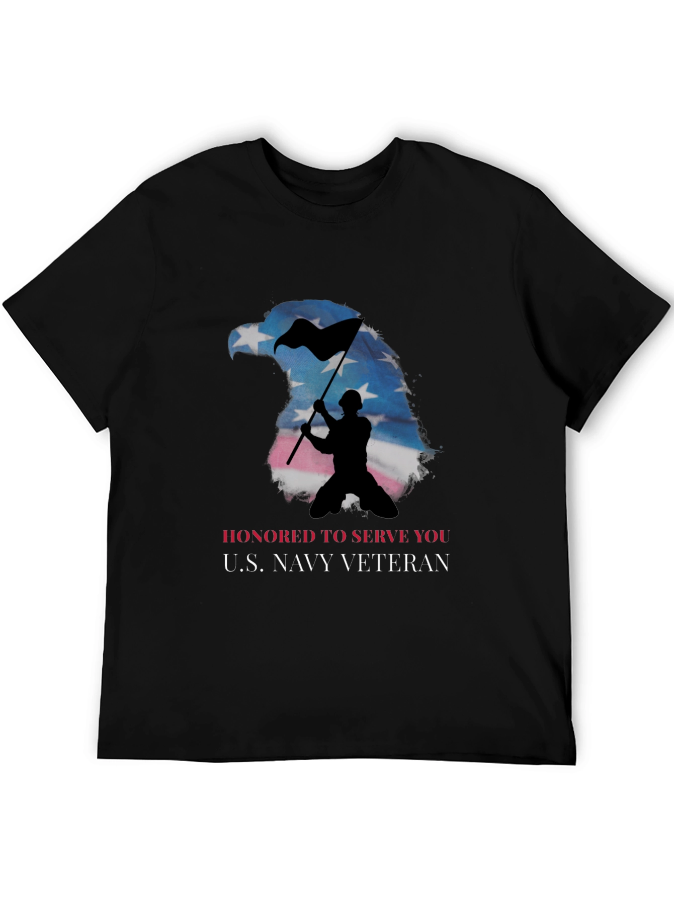 Honored Navy Veteran Eagle T-Shirt