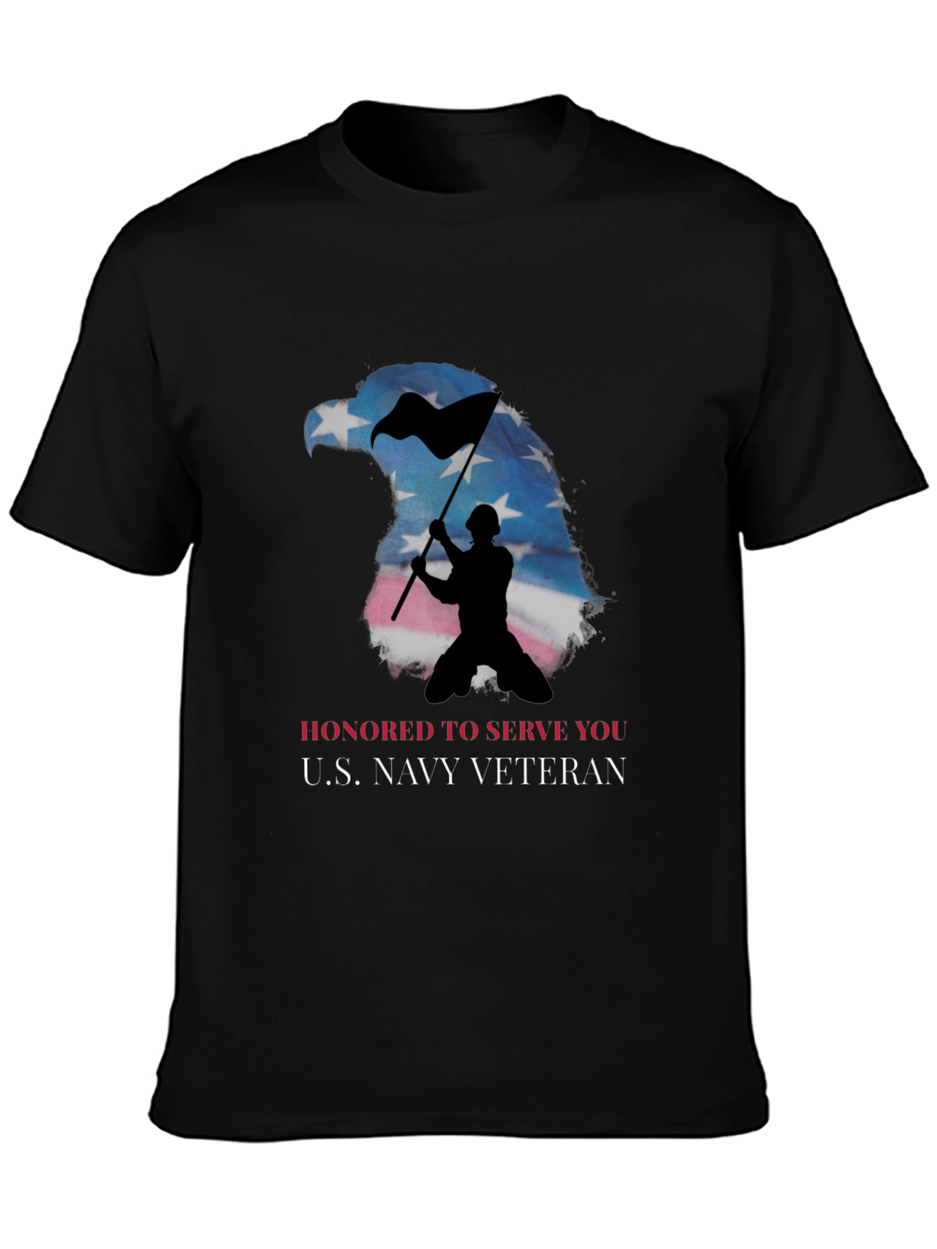 Honored Navy Veteran Eagle T-Shirt