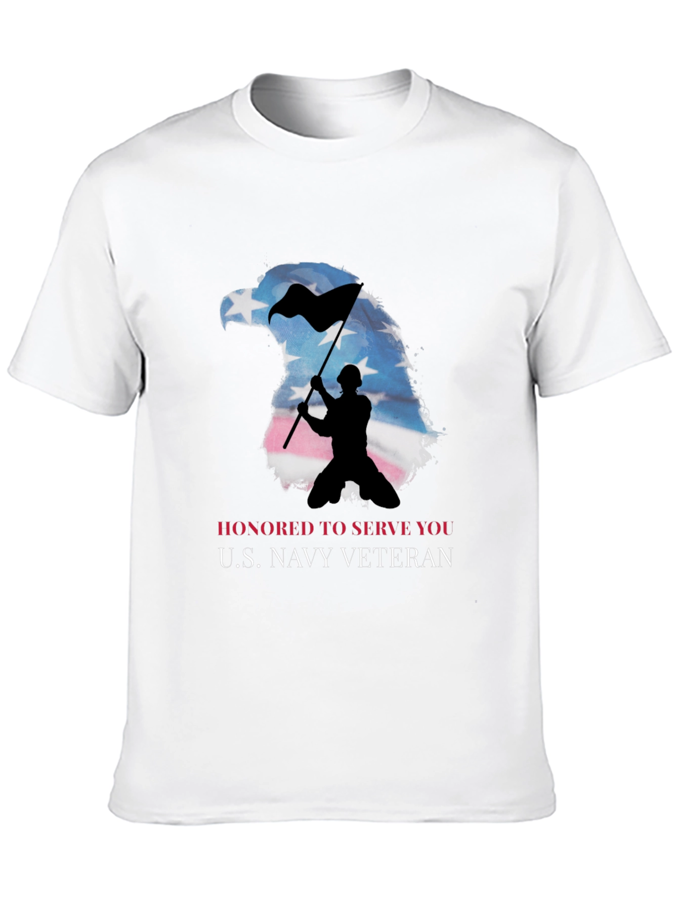 Honored Navy Veteran Eagle T-Shirt