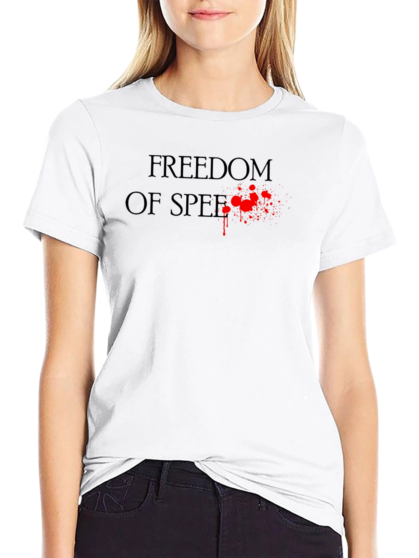 Freedom of Speech Graphic Tee - Mens Black T-Shirt