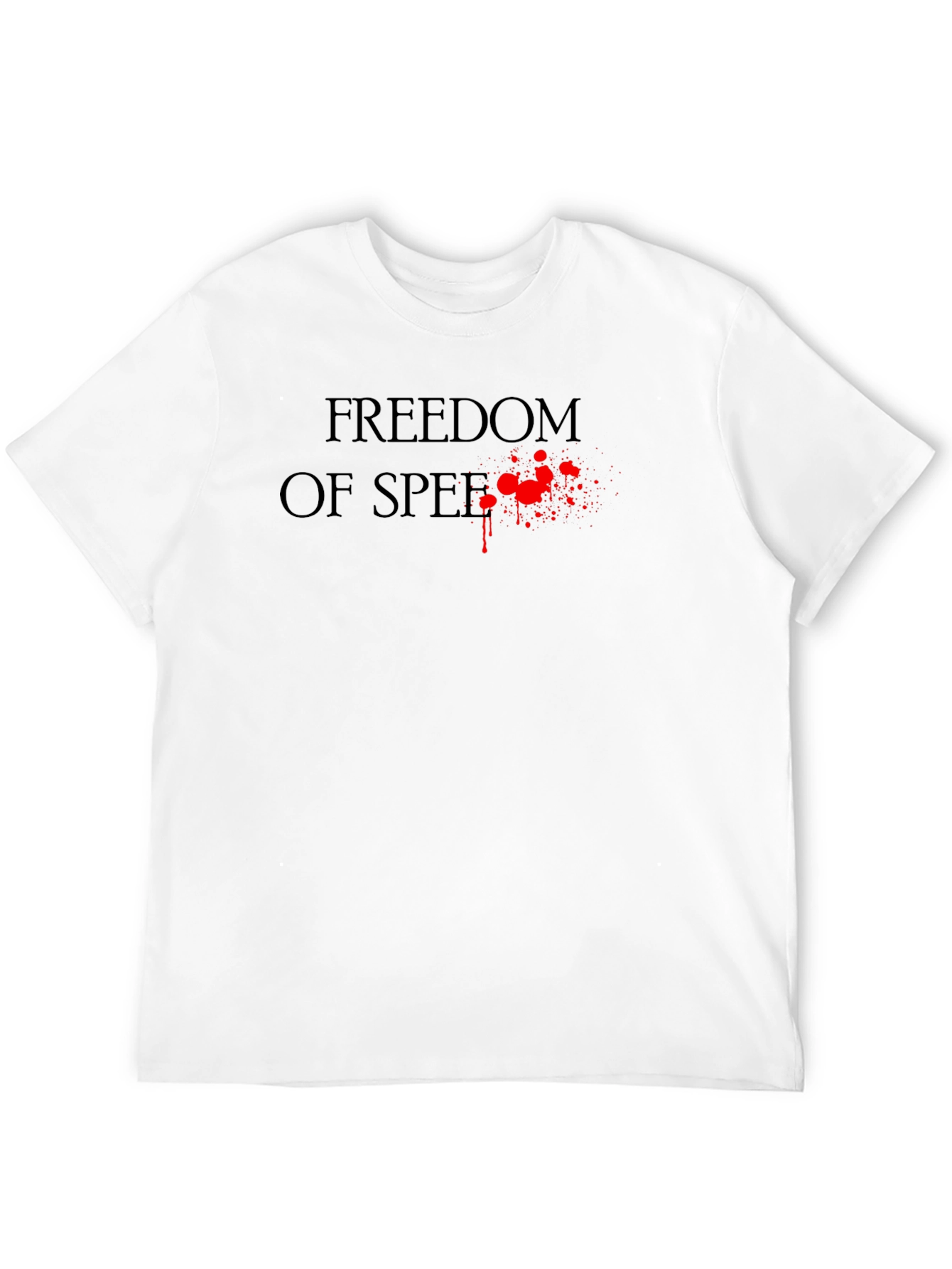 Freedom of Speech Graphic Tee - Mens Black T-Shirt