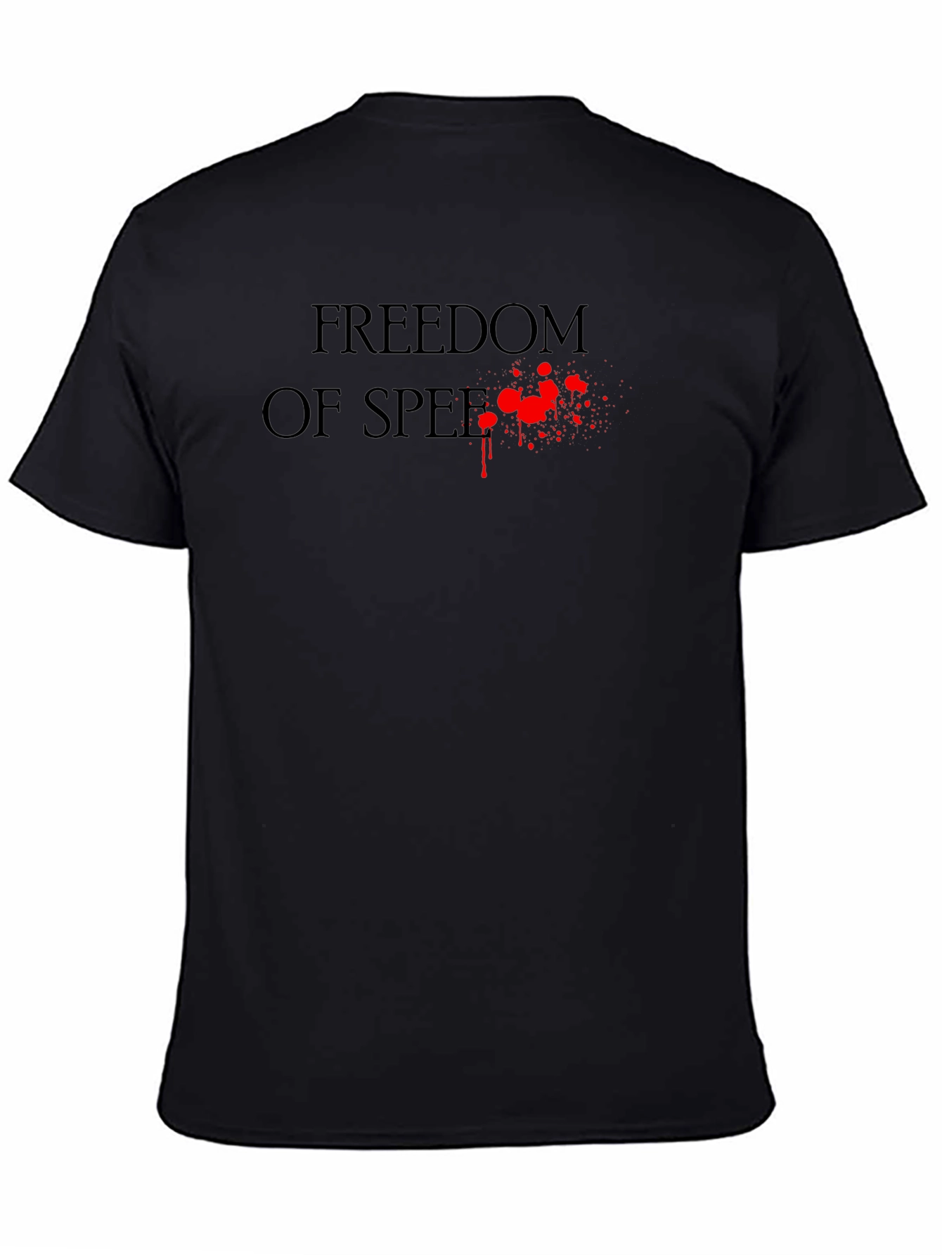 Freedom of Speech Graphic Tee - Mens Black T-Shirt