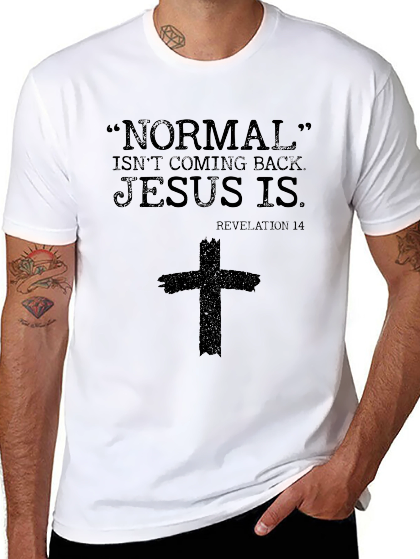 Normal Isnt Coming Back Jesus Is Graphic Tee