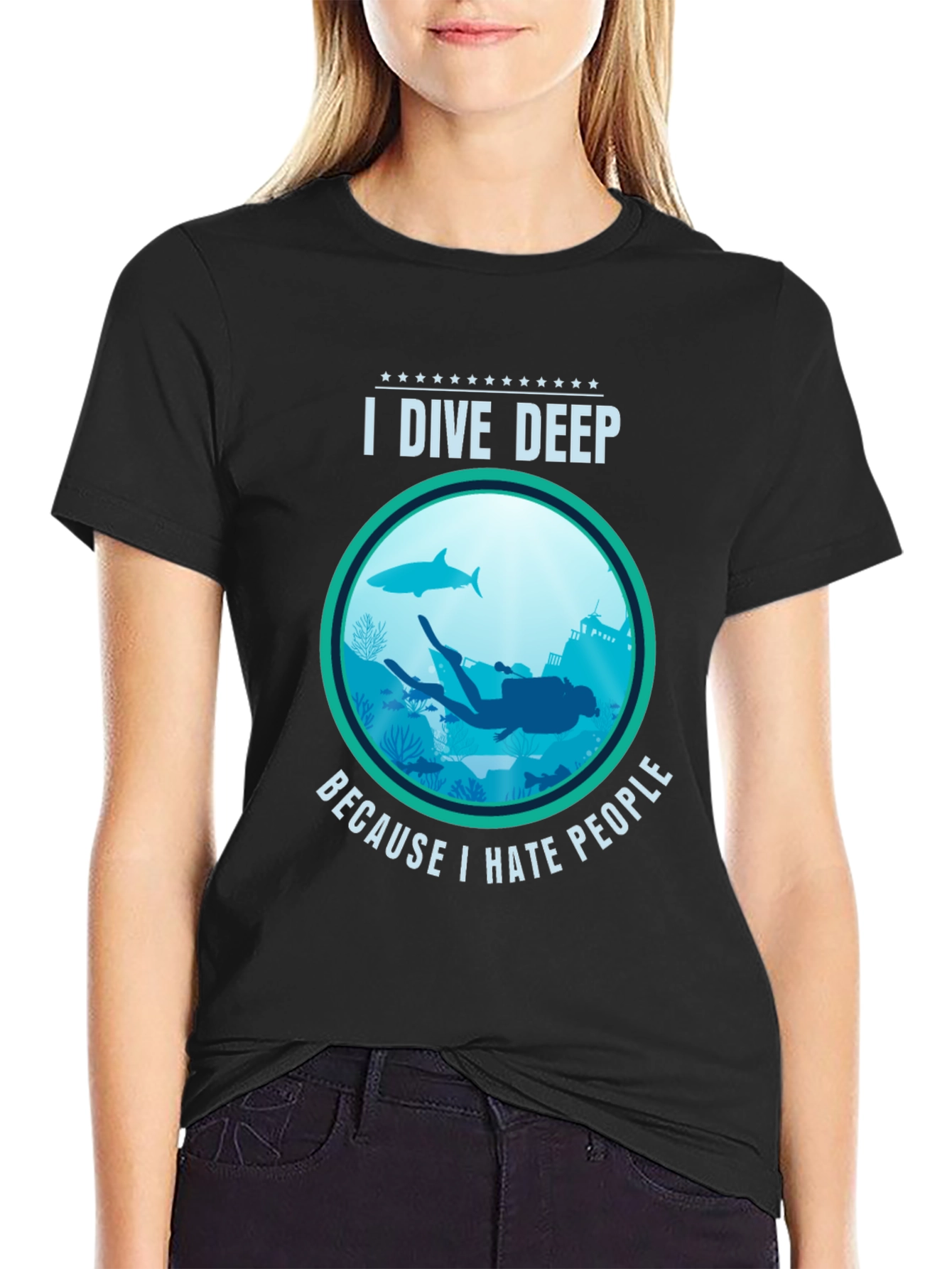 I Dive Deep T-Shirt - Scuba Diving Apparel