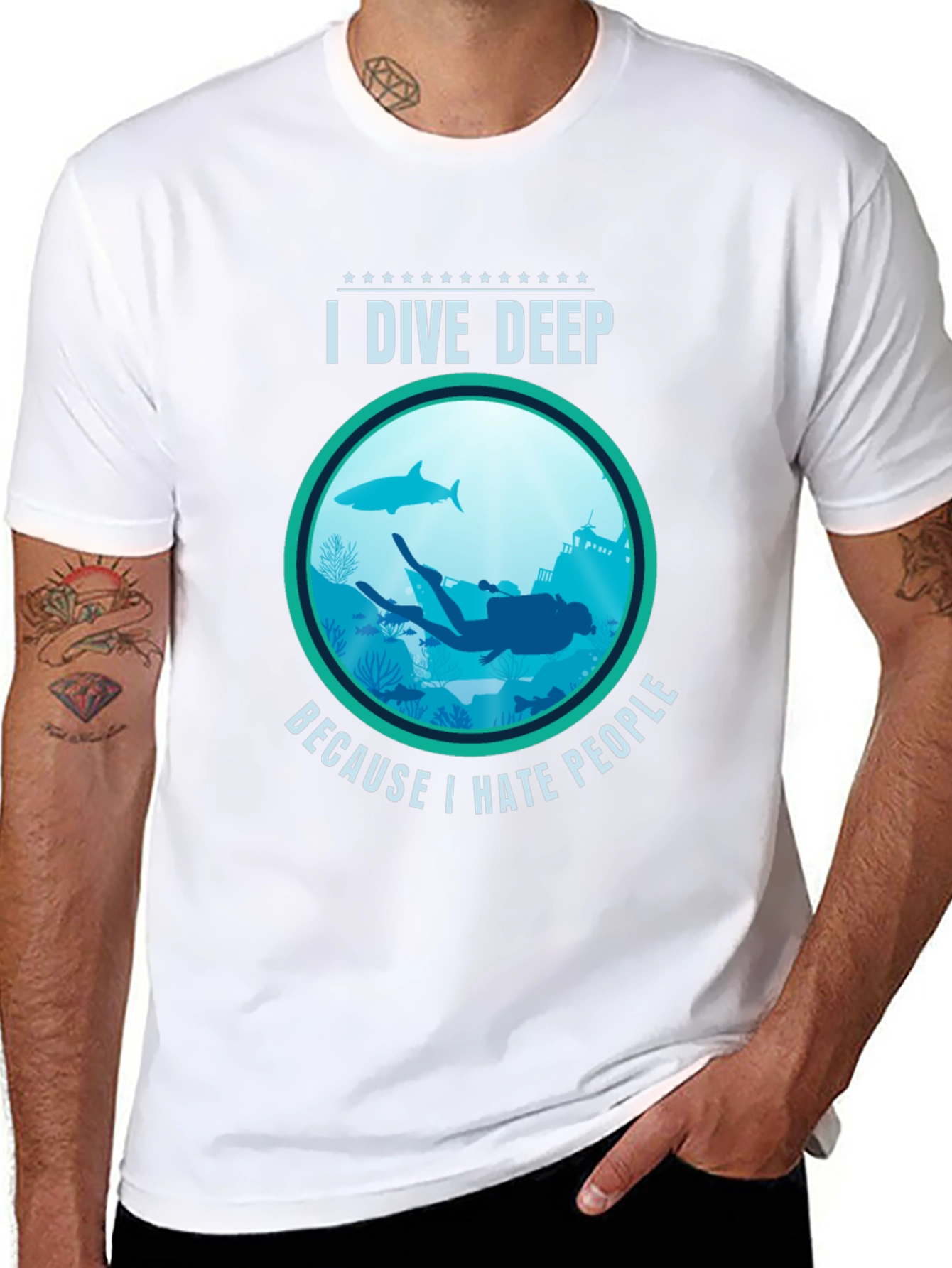 I Dive Deep T-Shirt - Scuba Diving Apparel