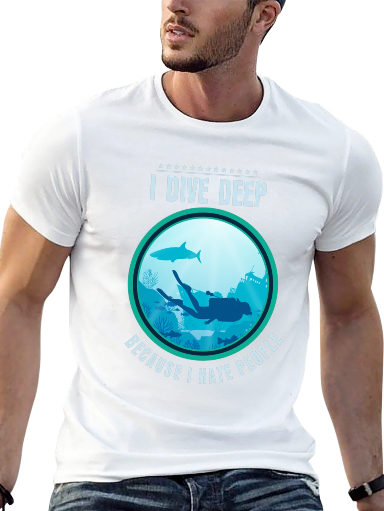 I Dive Deep T-Shirt - Scuba Diving Apparel